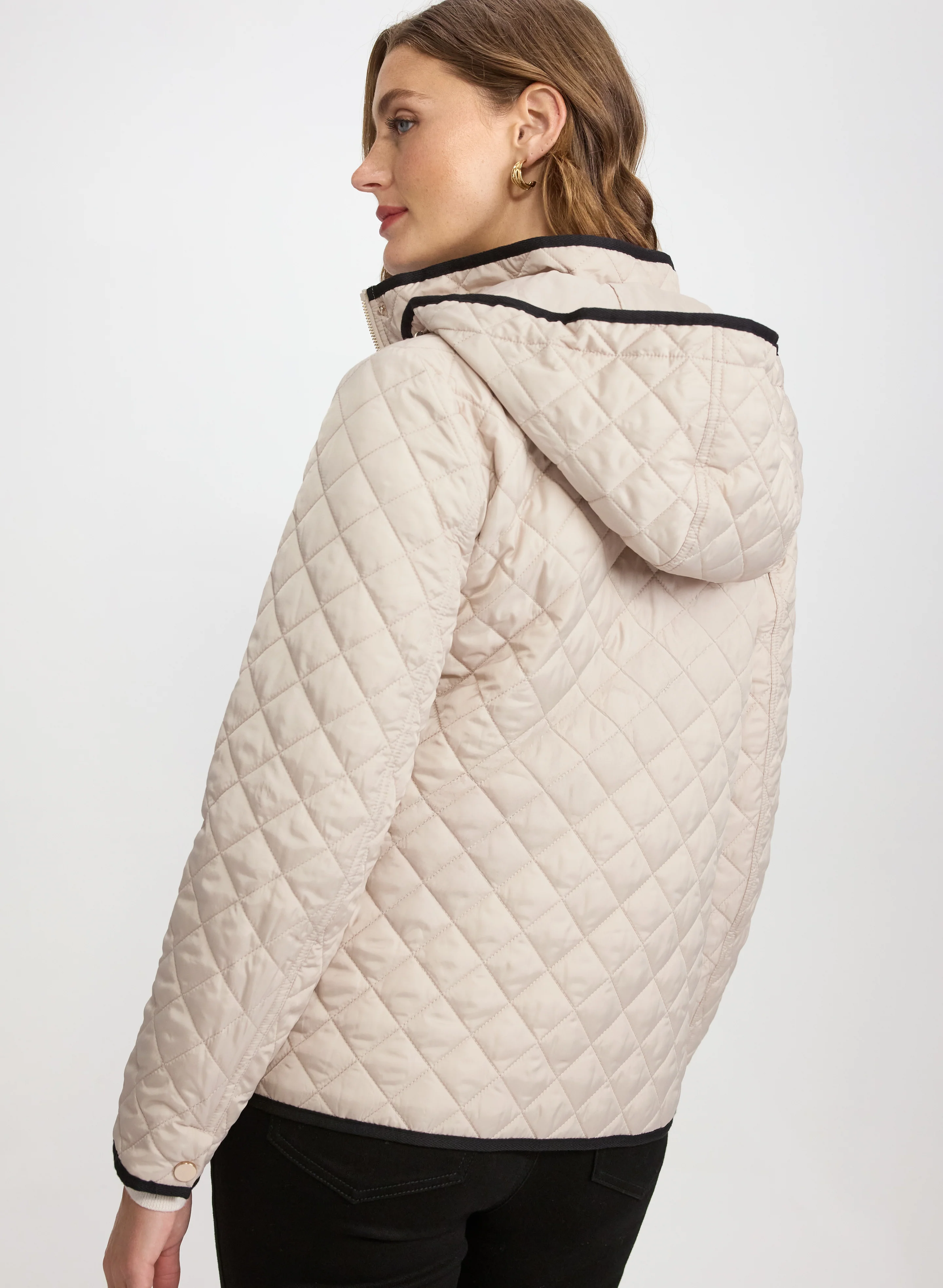 Diamond Quilted Coat - Image 4