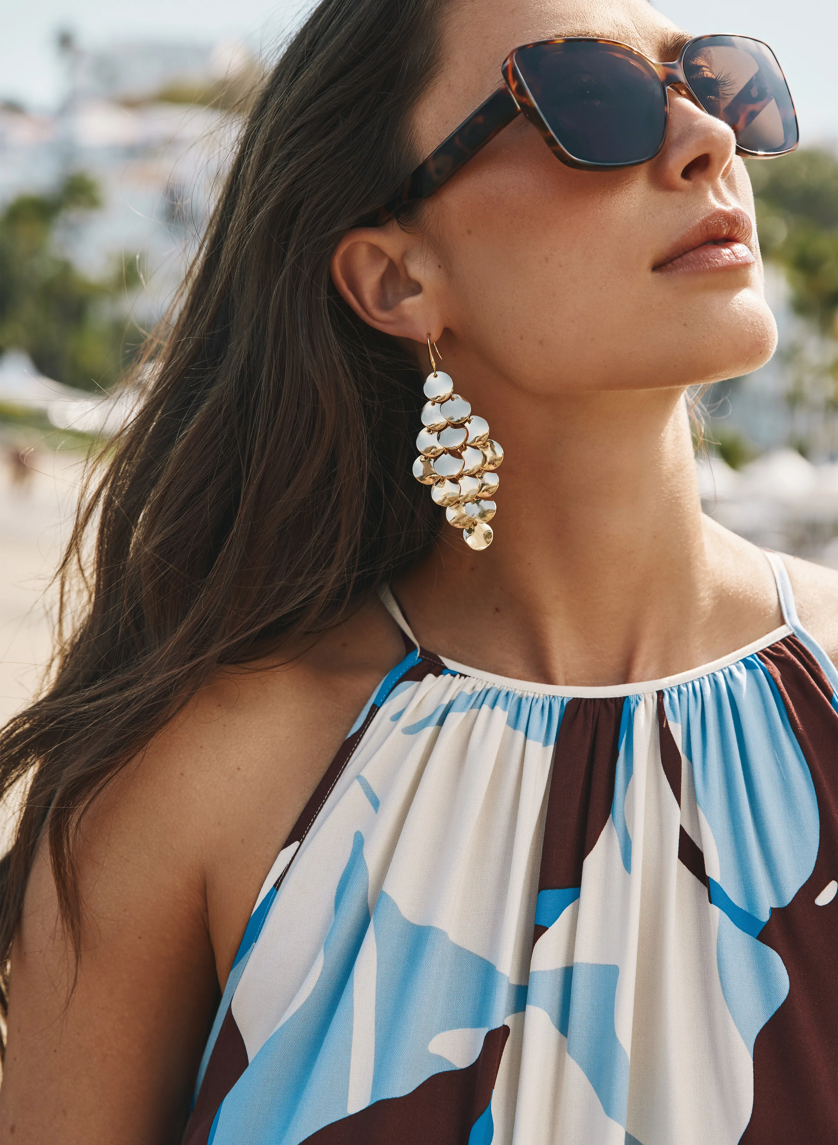 Disc Cascade Earrings - Image 2