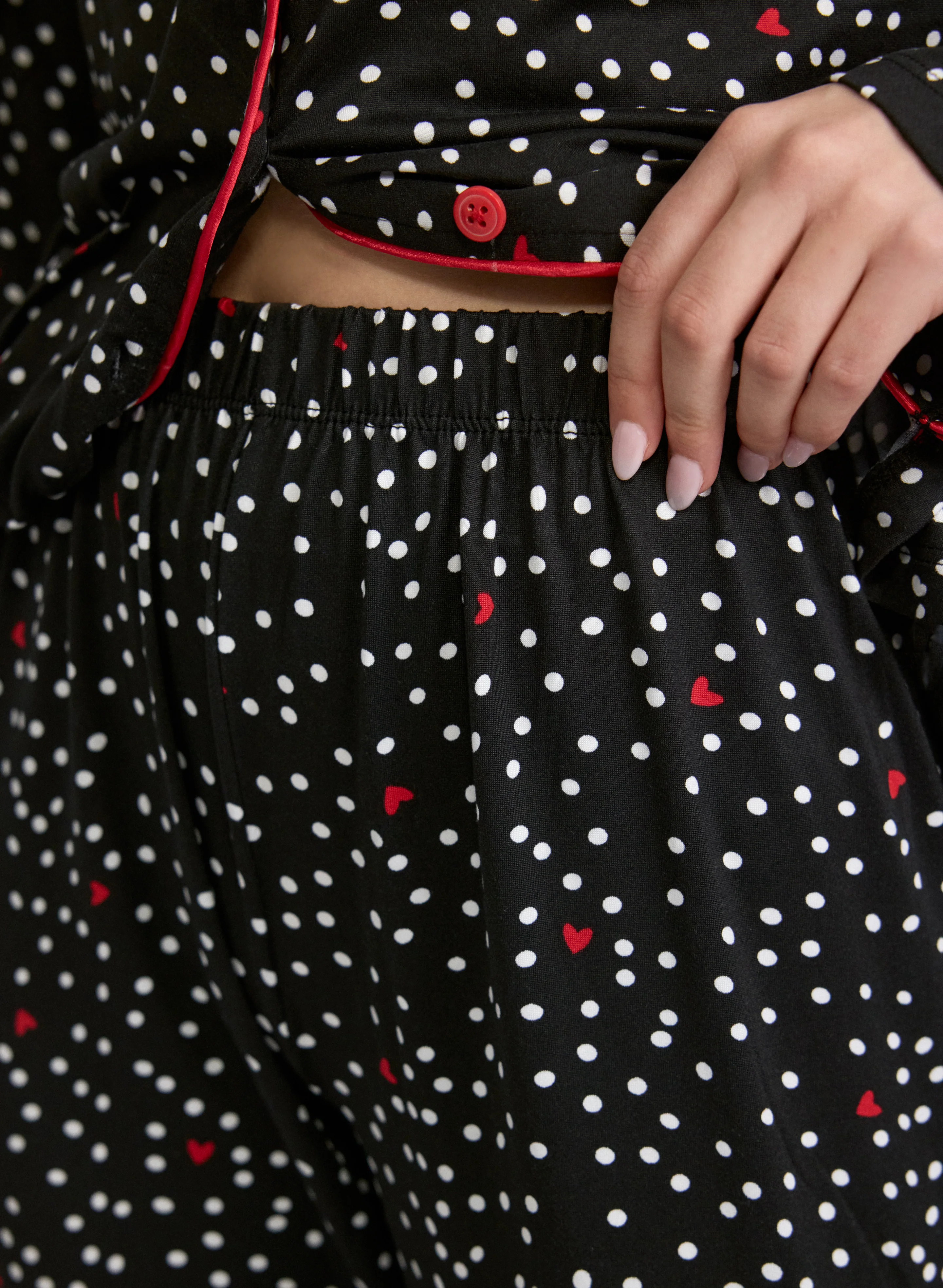Dot & Heart Print Pyjama Set - Image 5