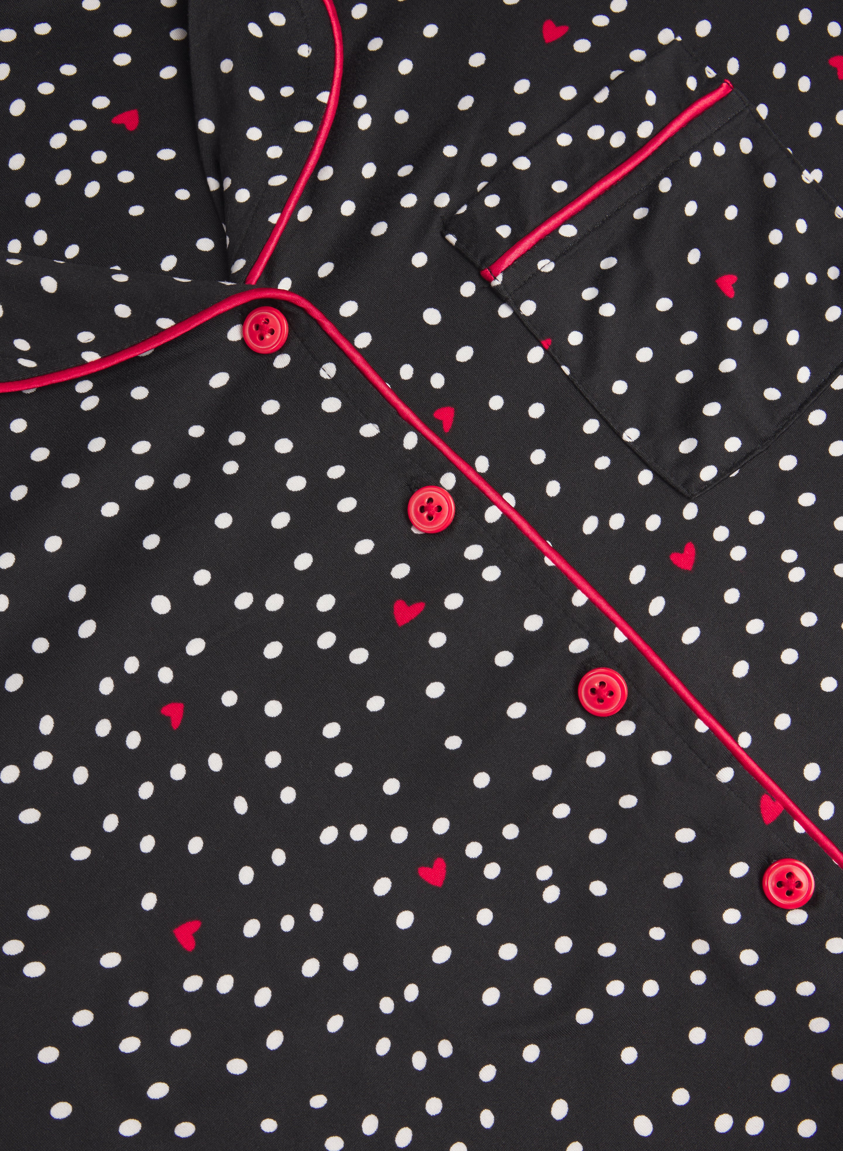 Dot & Heart Print Pyjama Set - Image 7