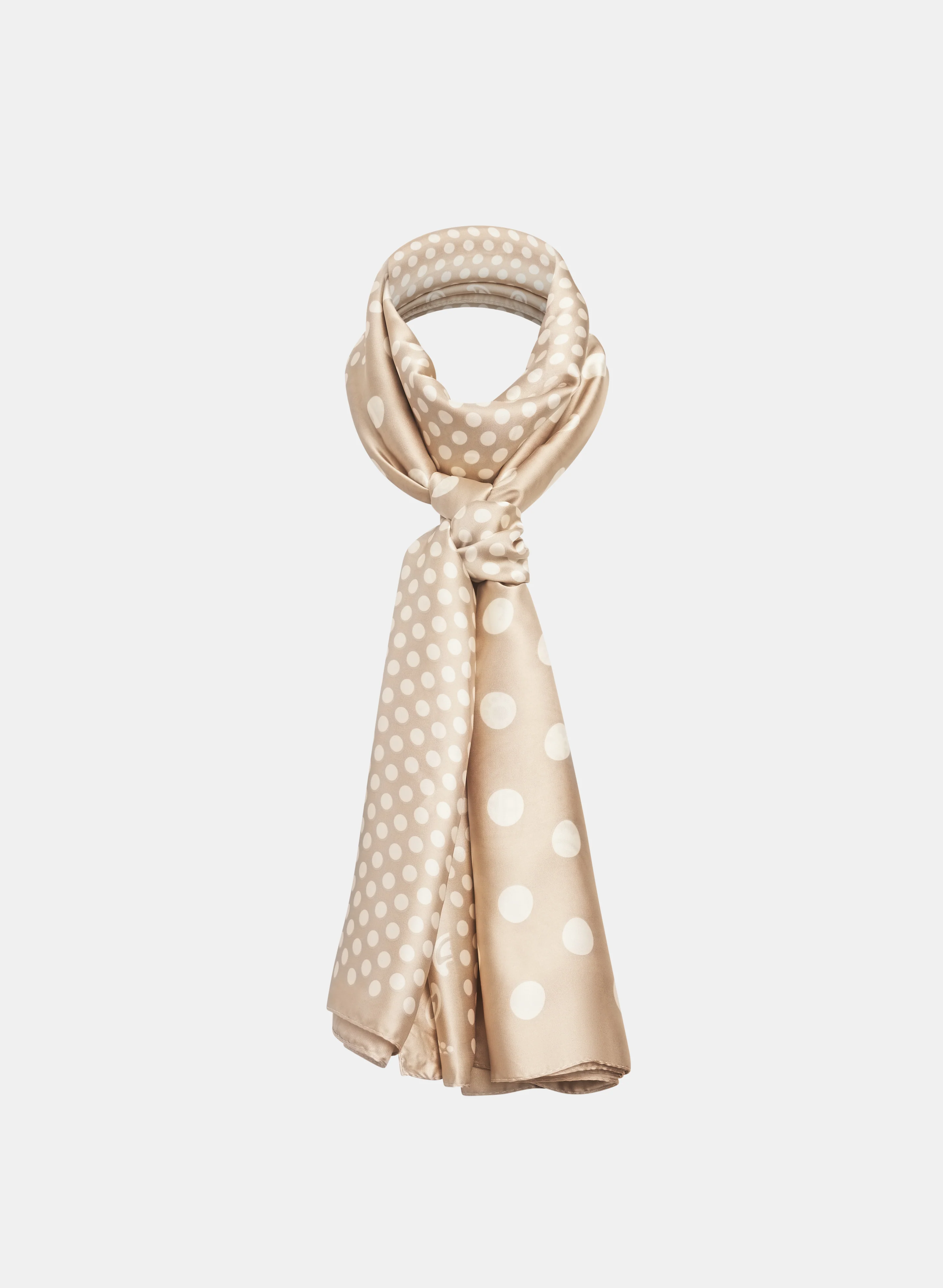 Dot & Paisley Print Scarf
