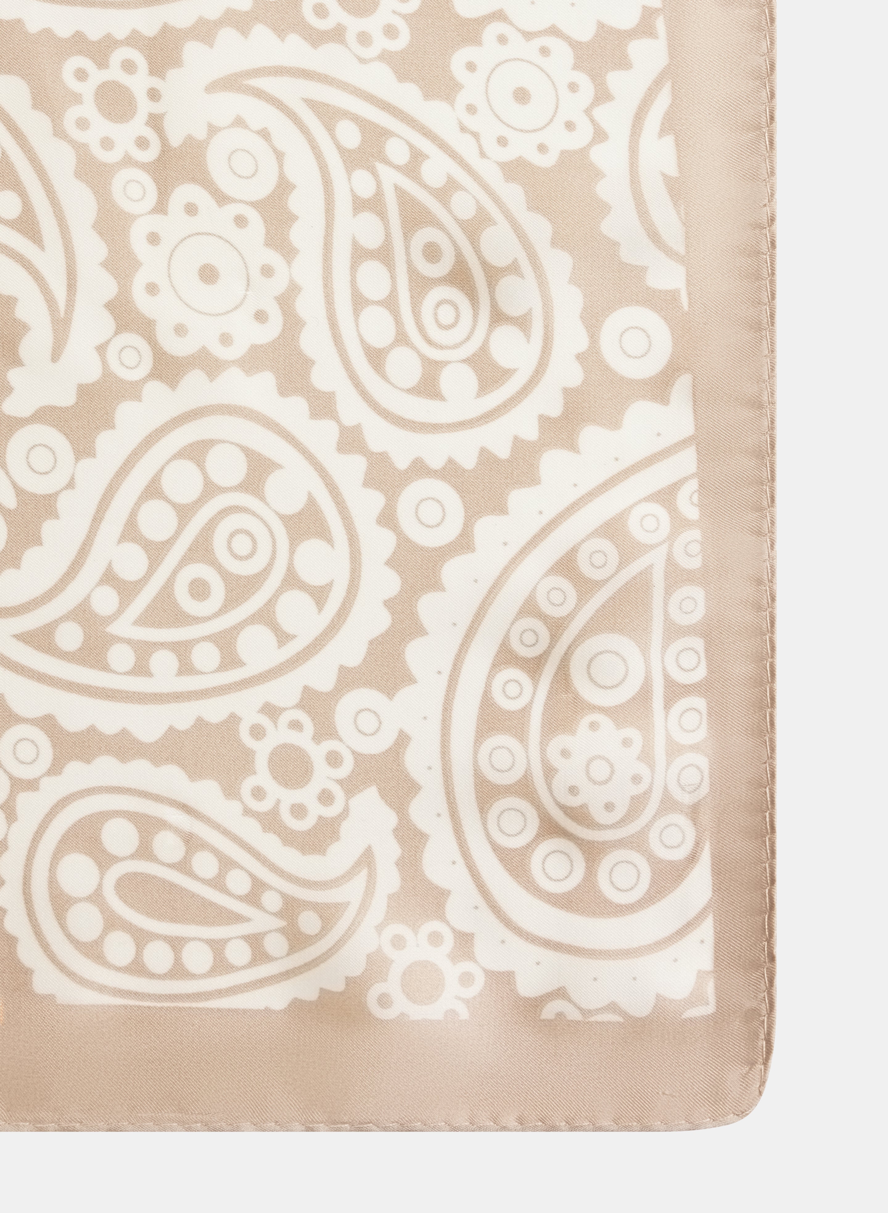 Dot & Paisley Print Scarf - Image 3