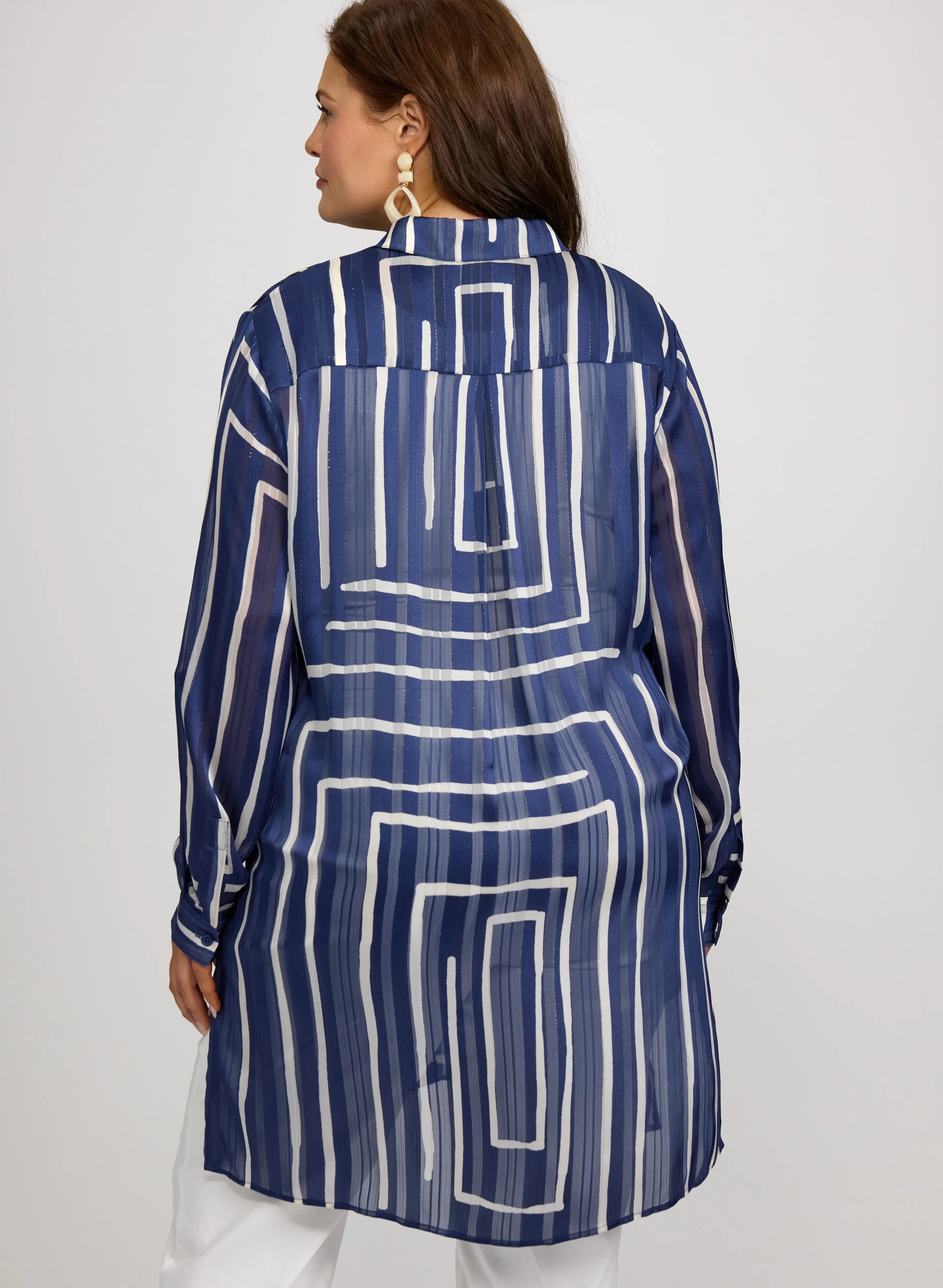 Printed Chiffon Blouse - Image 10