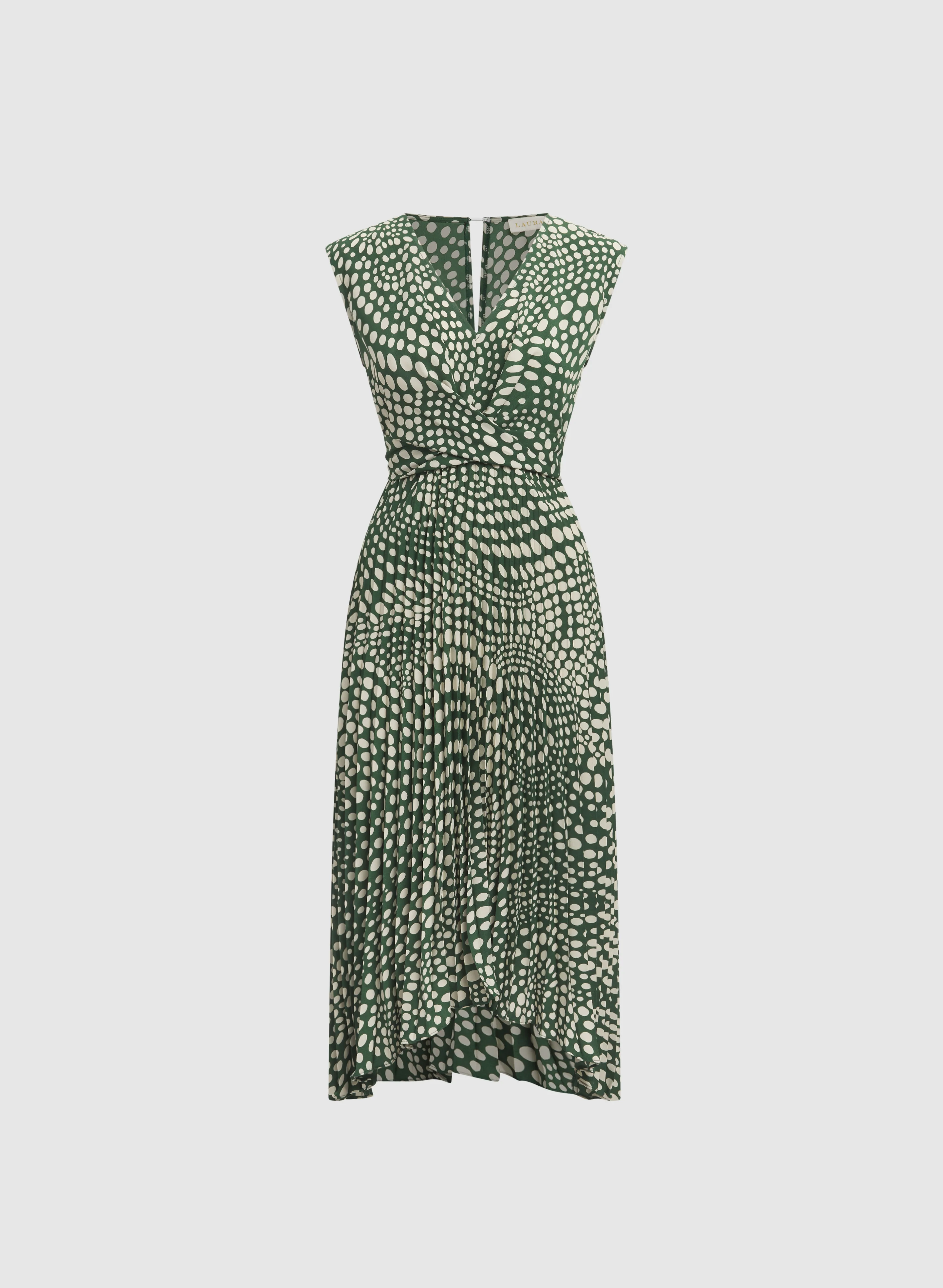 Dot Print Midi Dress - Image 5