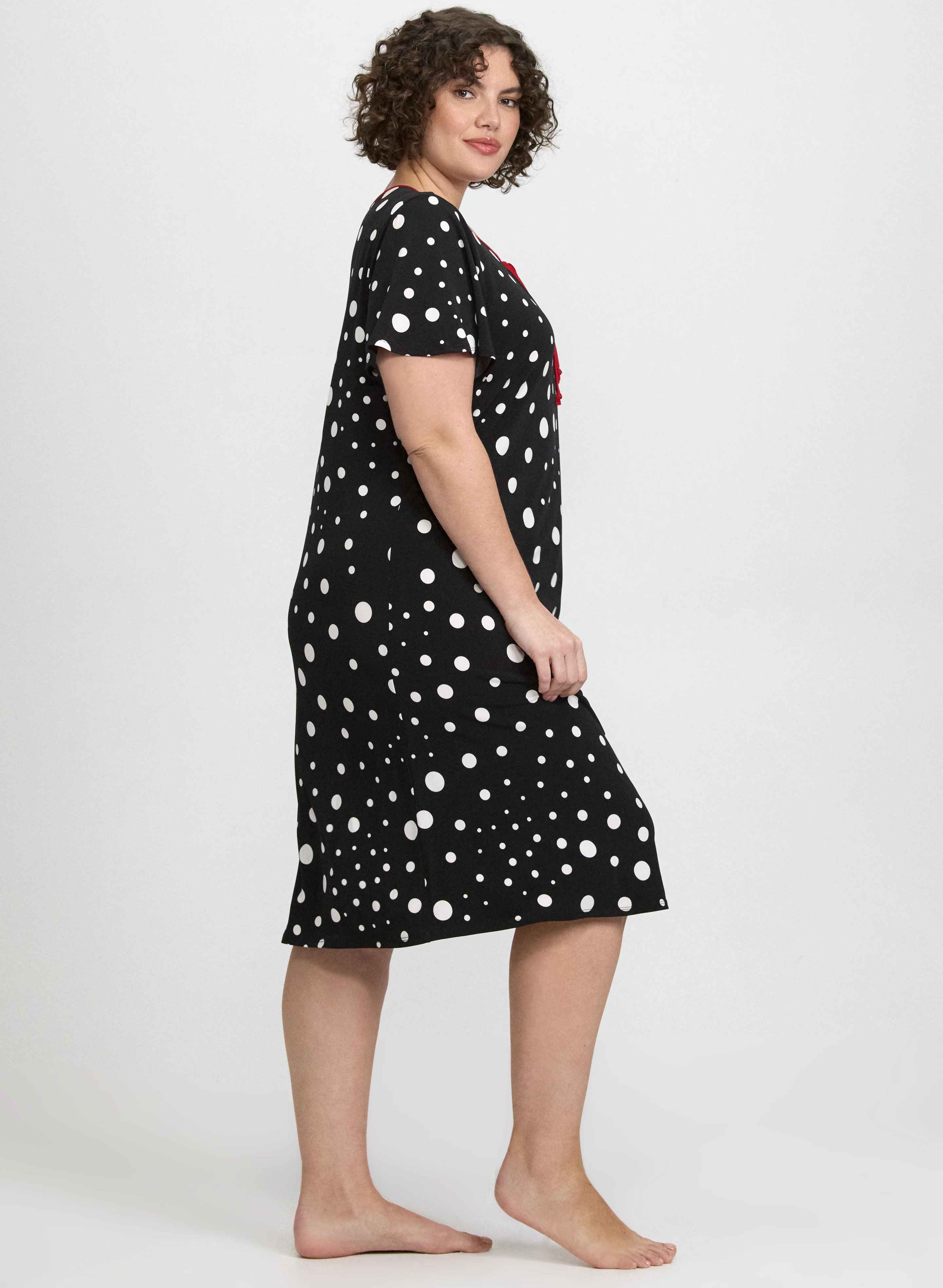 Dot Print Nightgown - Image 3