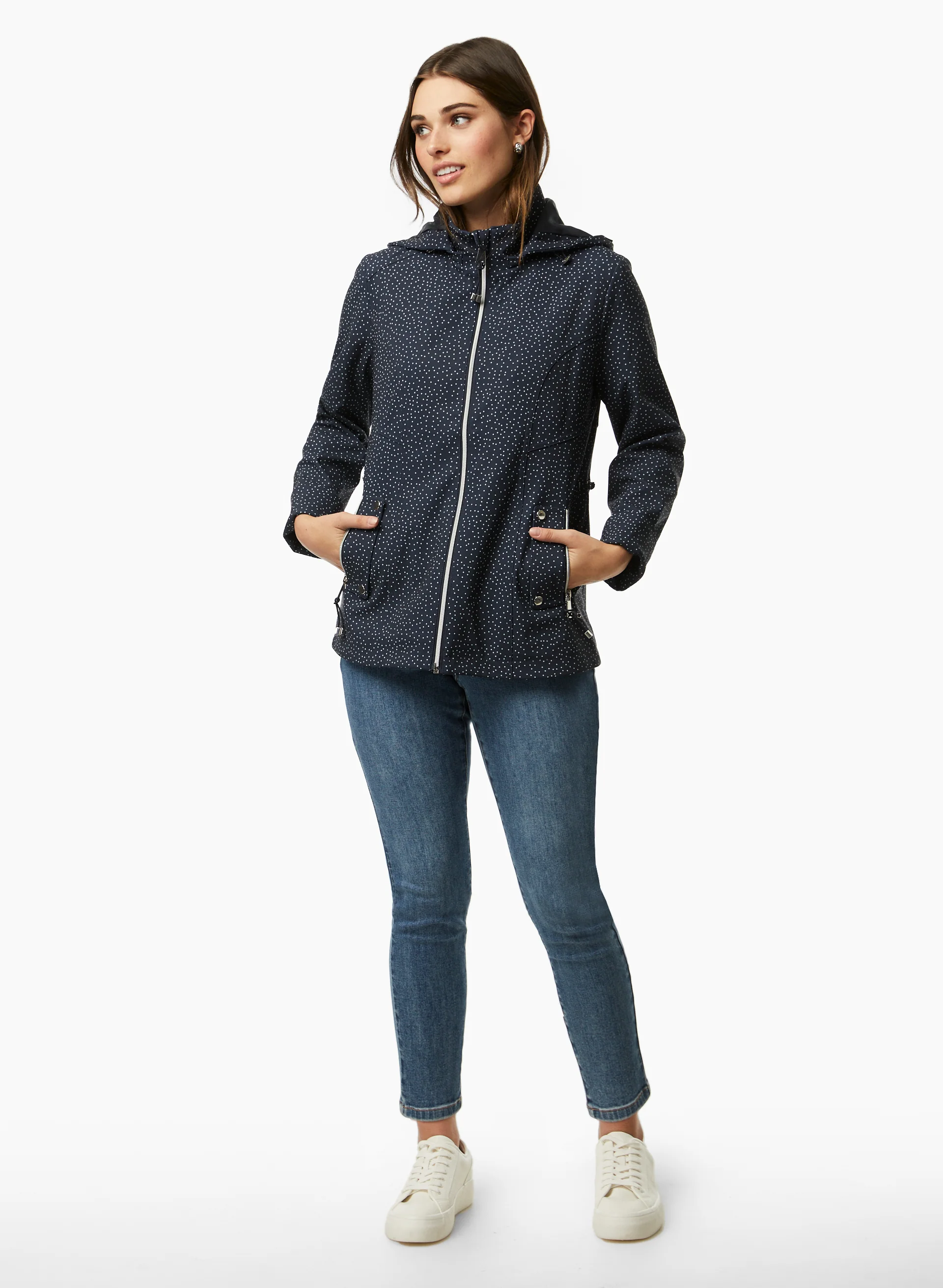 Dot Print Raincoat - Image 3