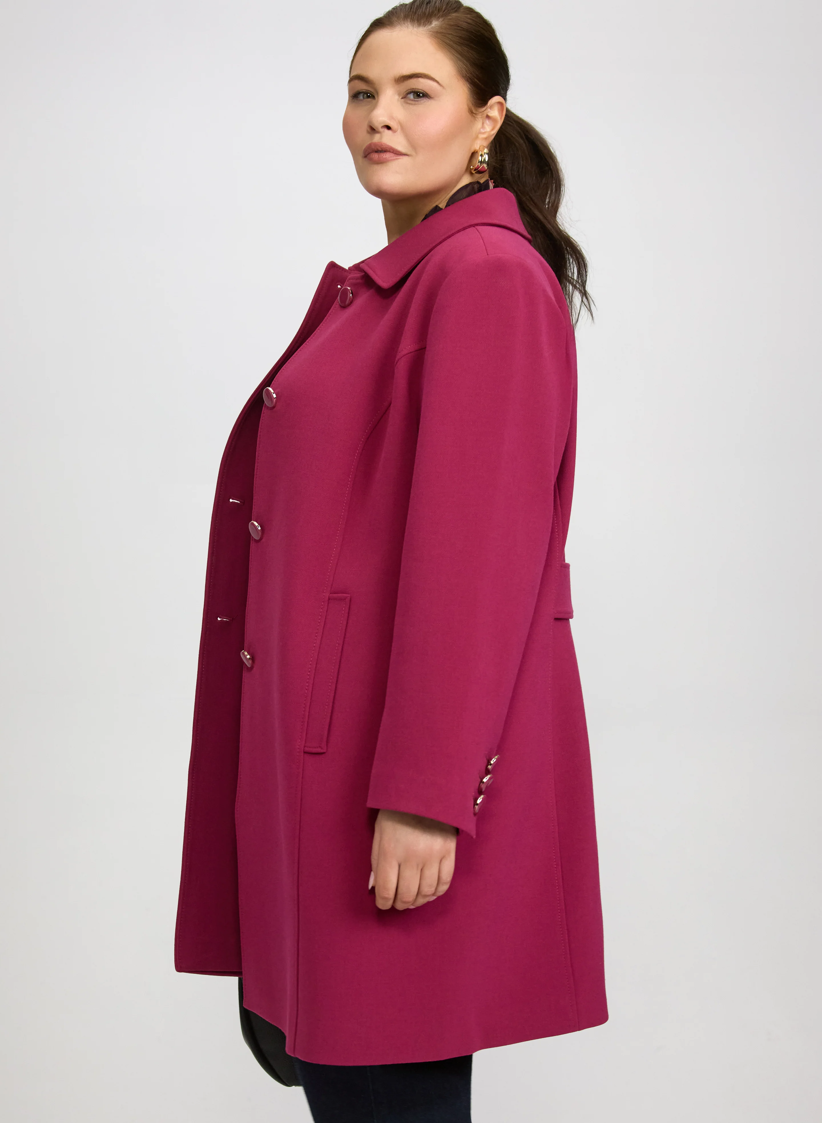 Double Twill Button-Down Coat - Image 2