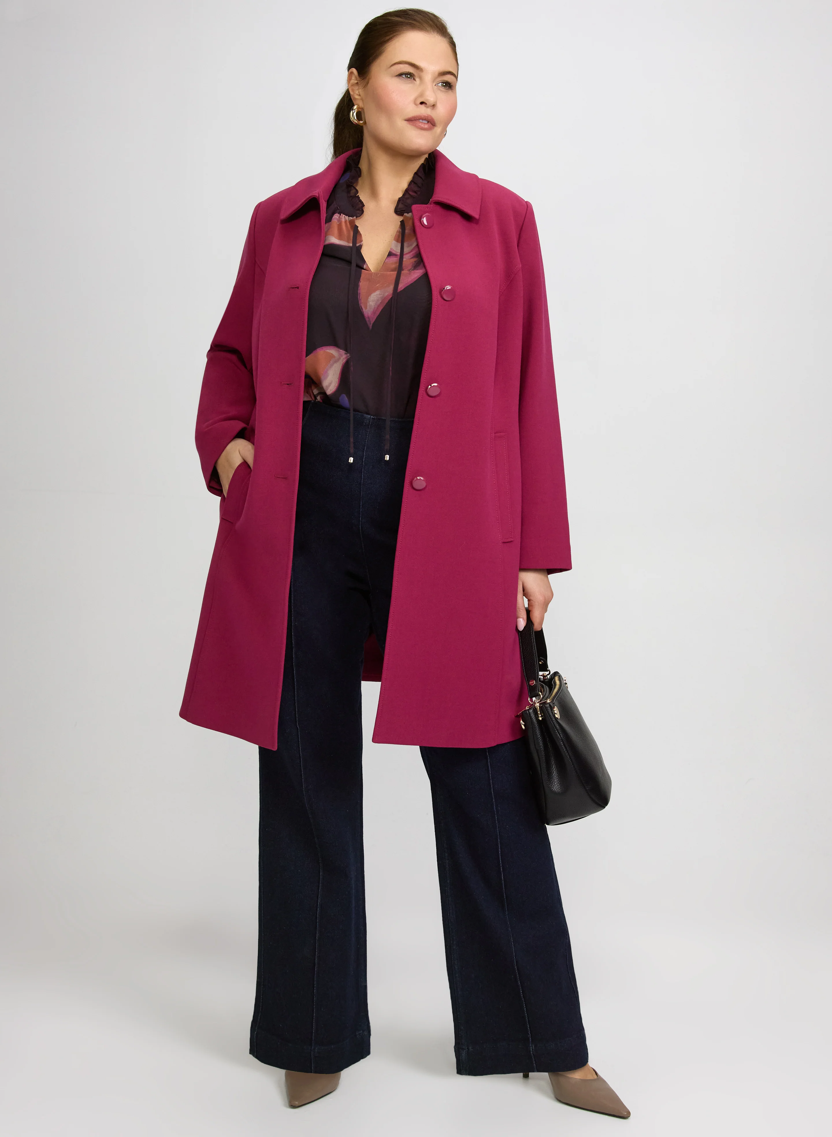 Double Twill Button-Down Coat - Image 3