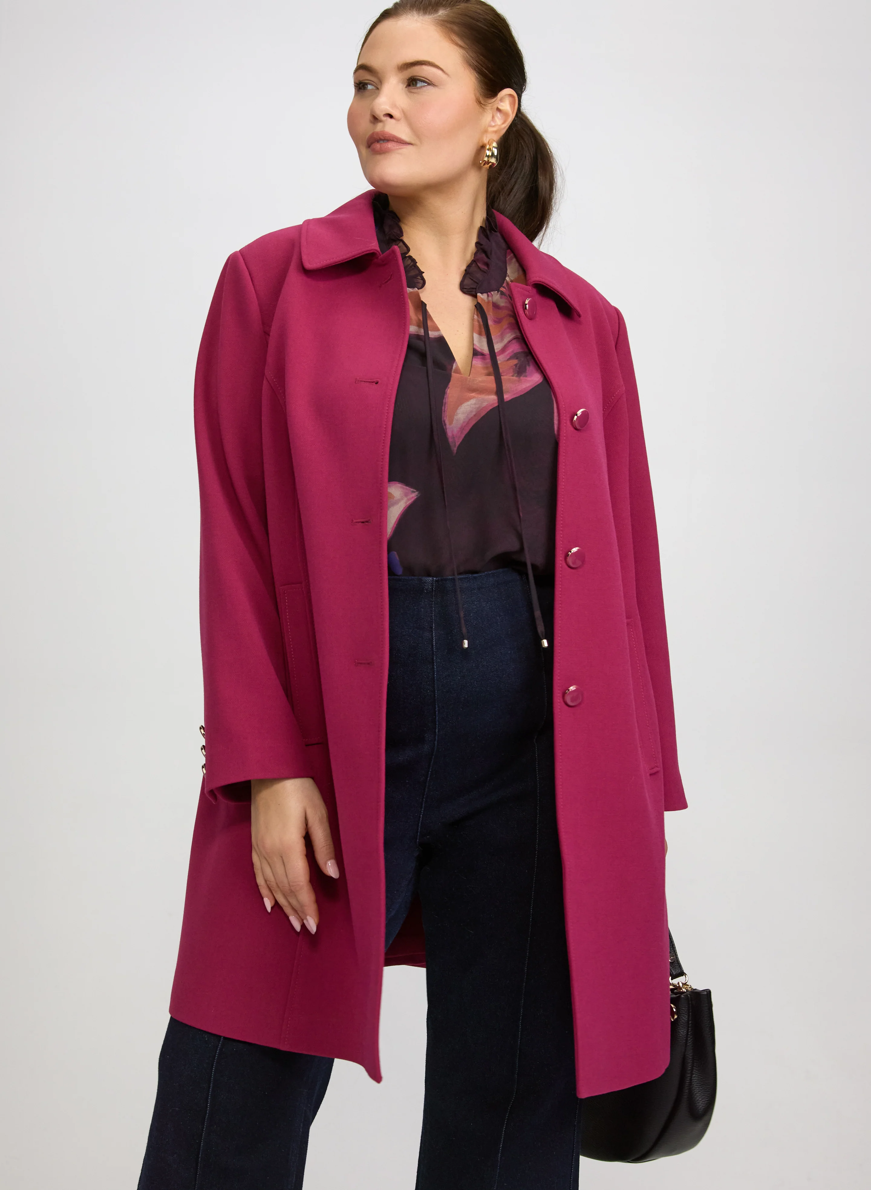 Double Twill Button-Down Coat - Image 4