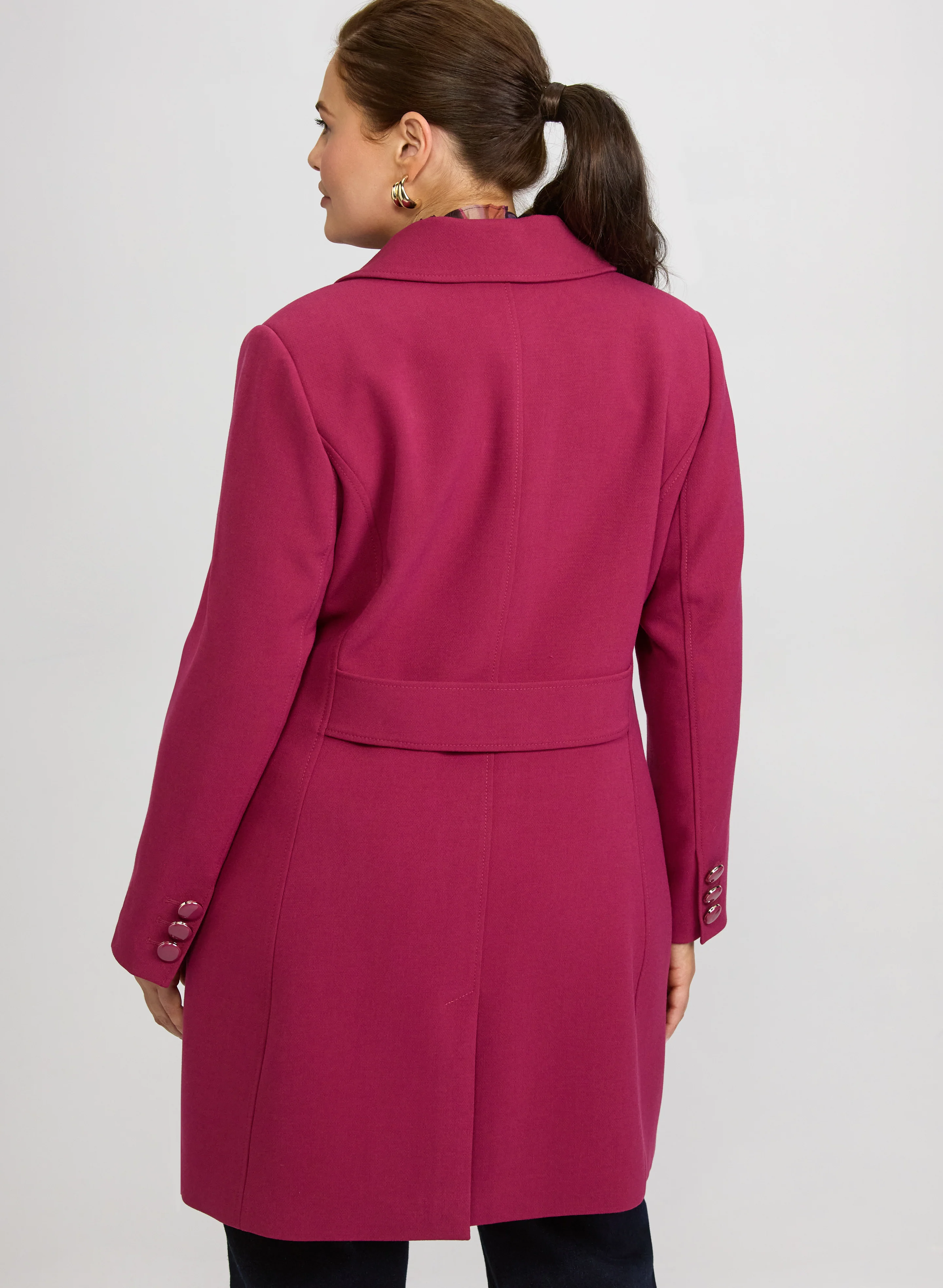 Double Twill Button-Down Coat - Image 5