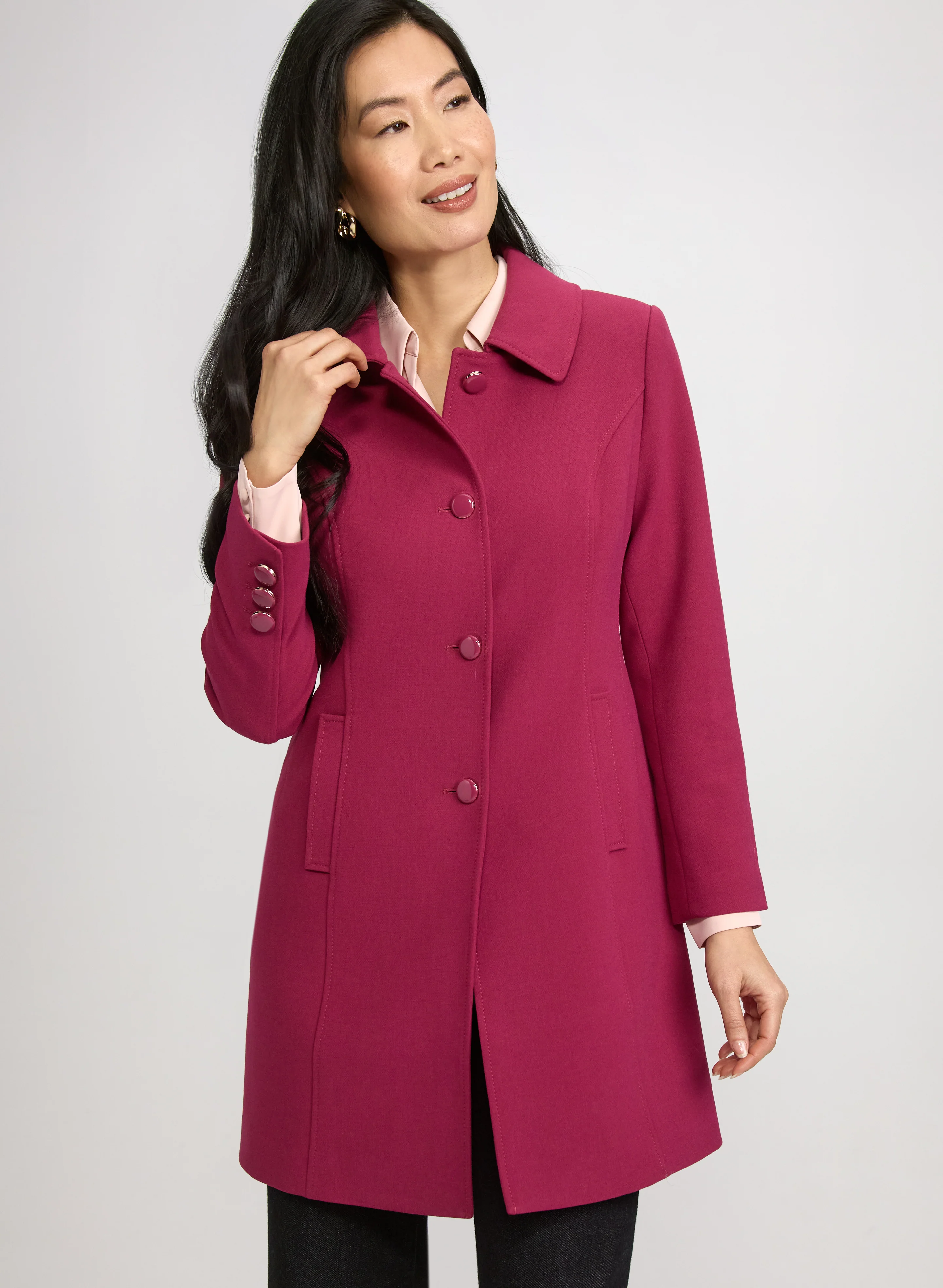 Double Twill Button-Down Coat - Image 2