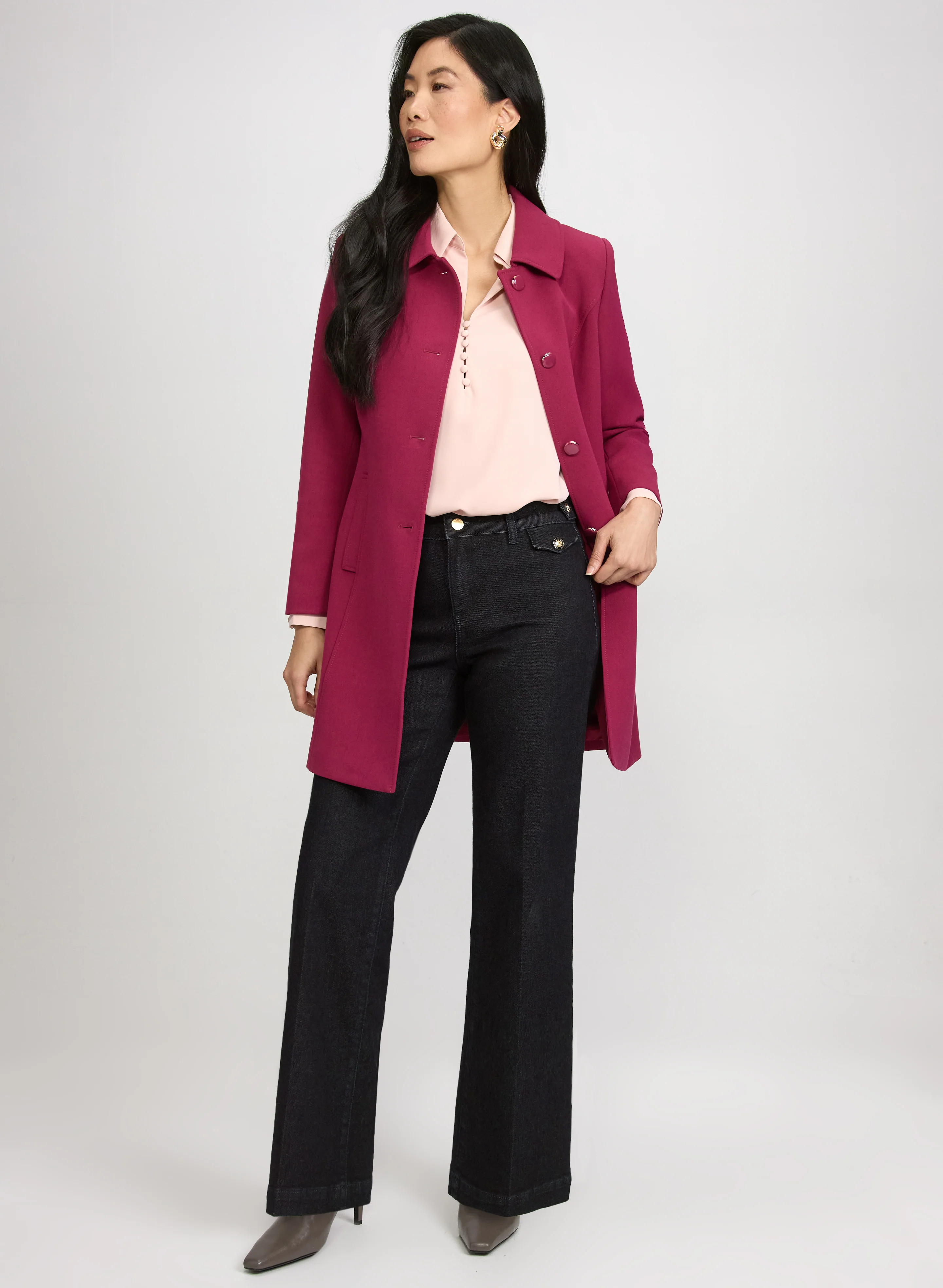 Double Twill Button-Down Coat - Image 3