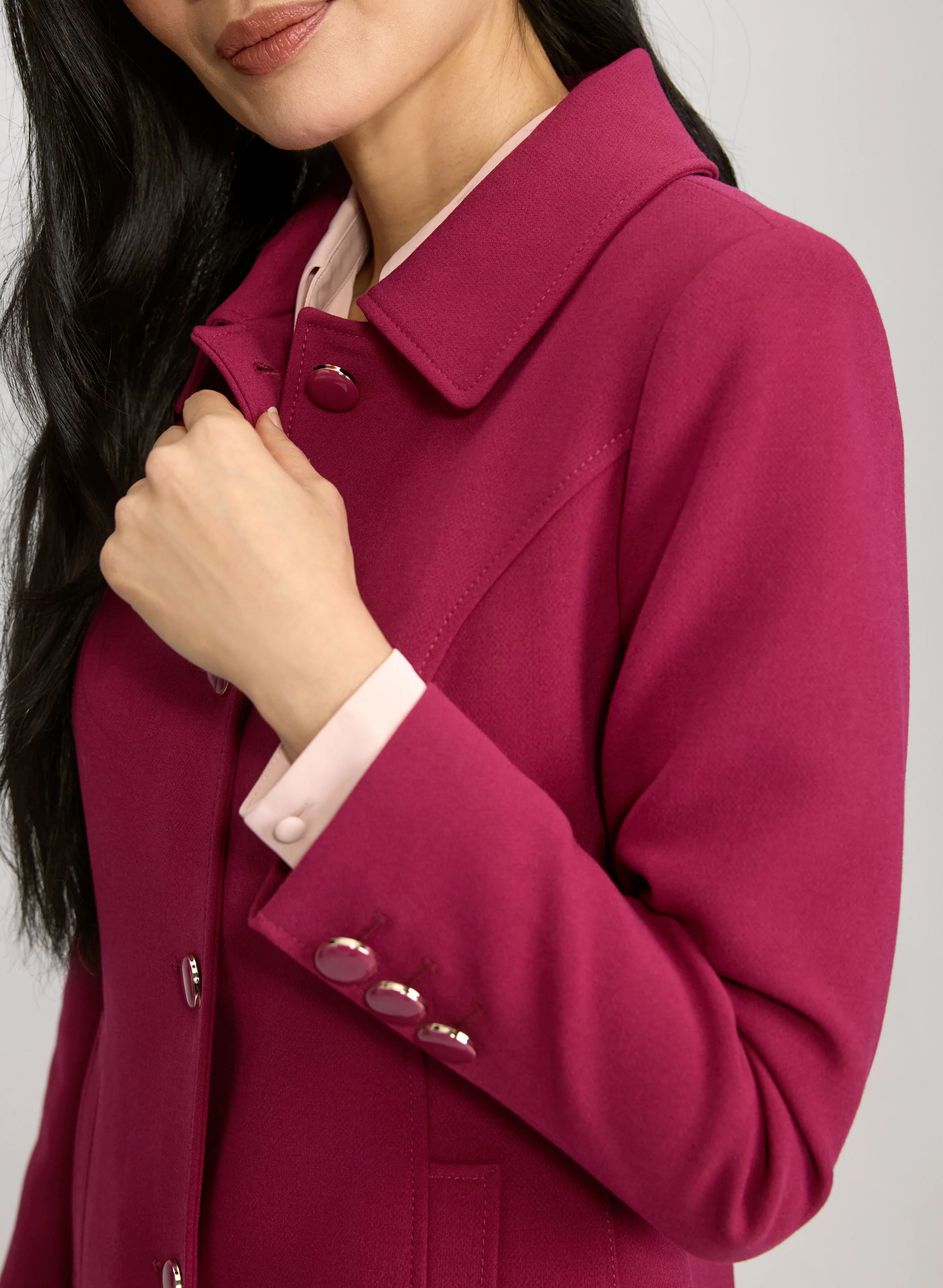 Double Twill Button-Down Coat - Image 6