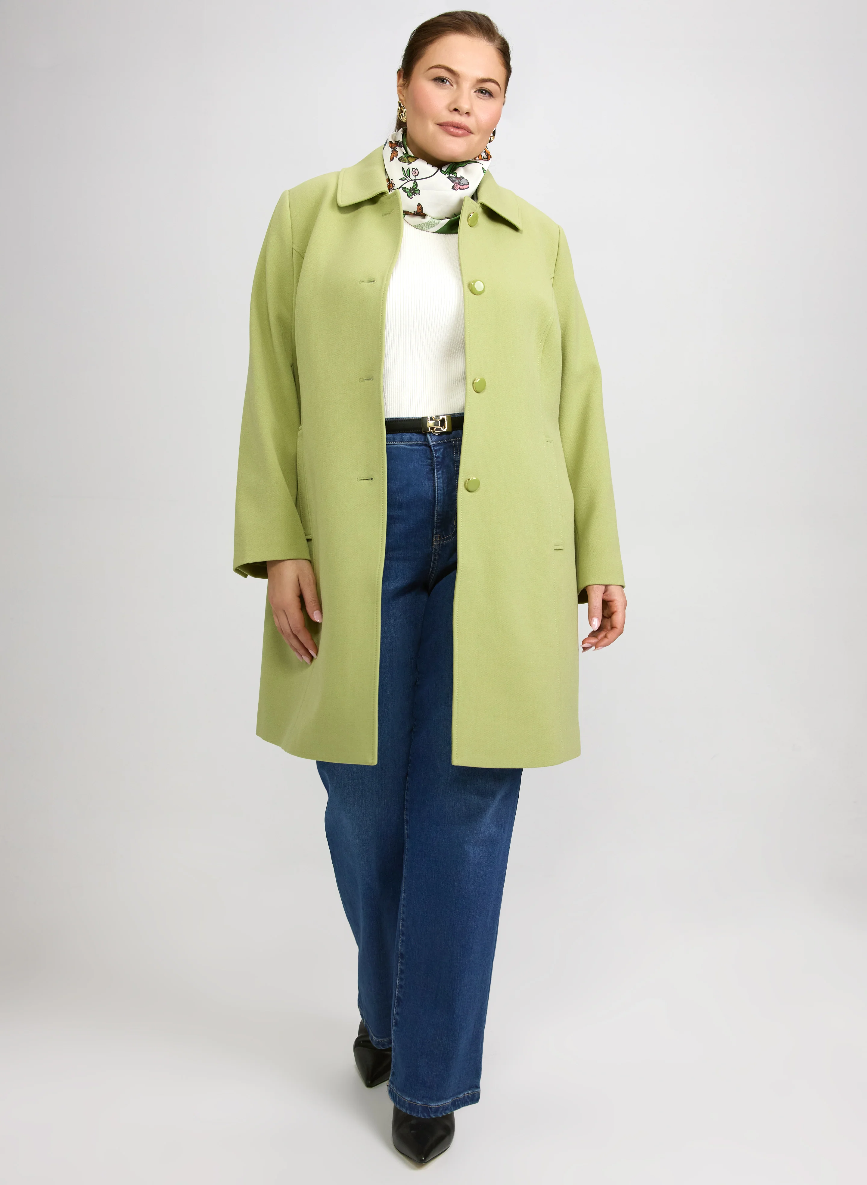 Double Twill Button-Down Coat - Image 3