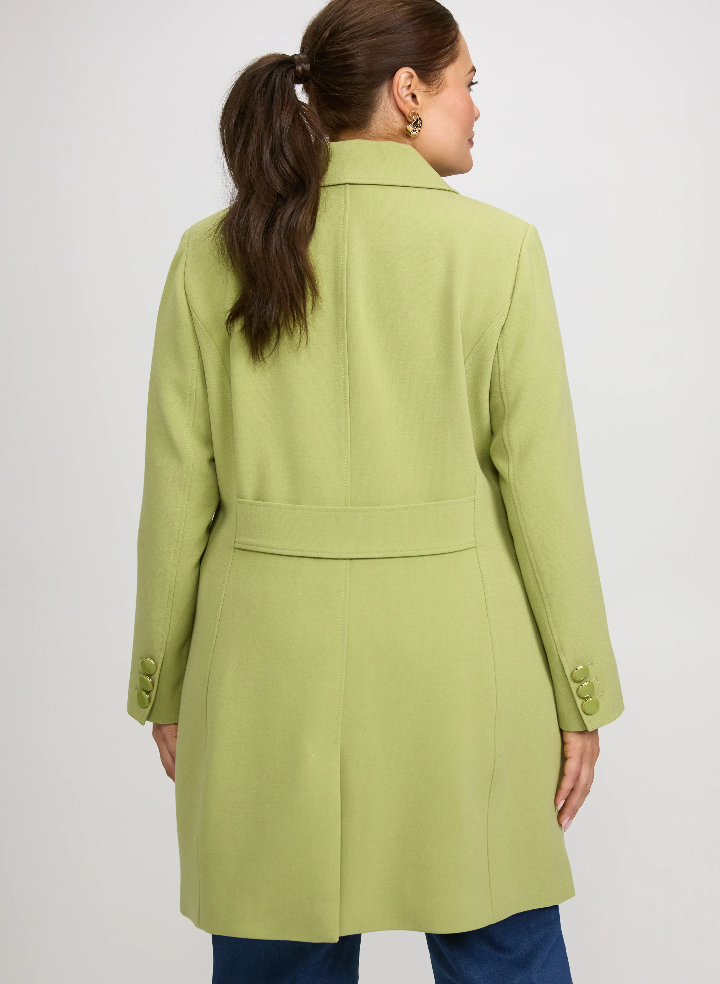 Double Twill Button-Down Coat - Image 4