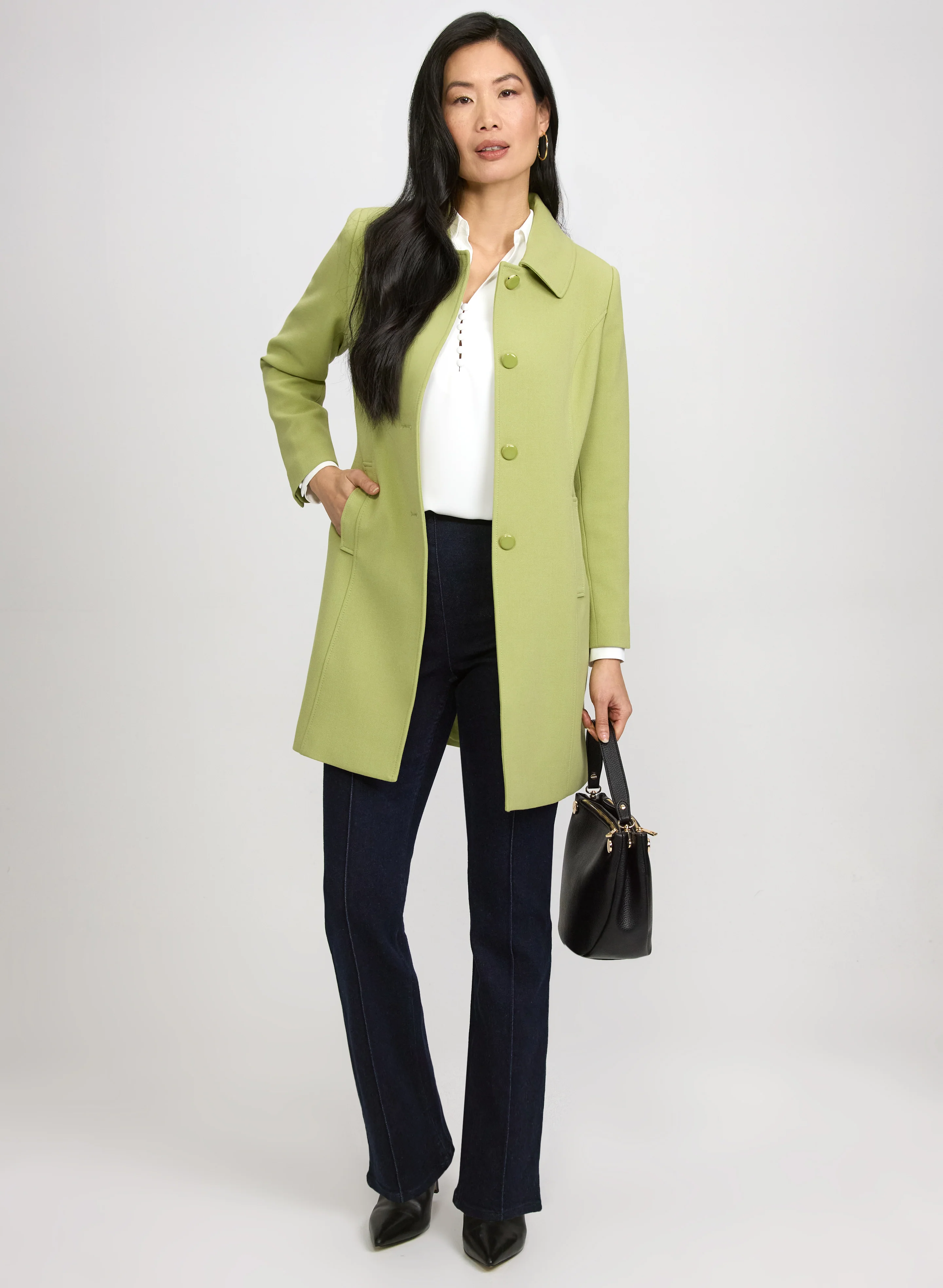 Double Twill Button-Down Coat - Image 3