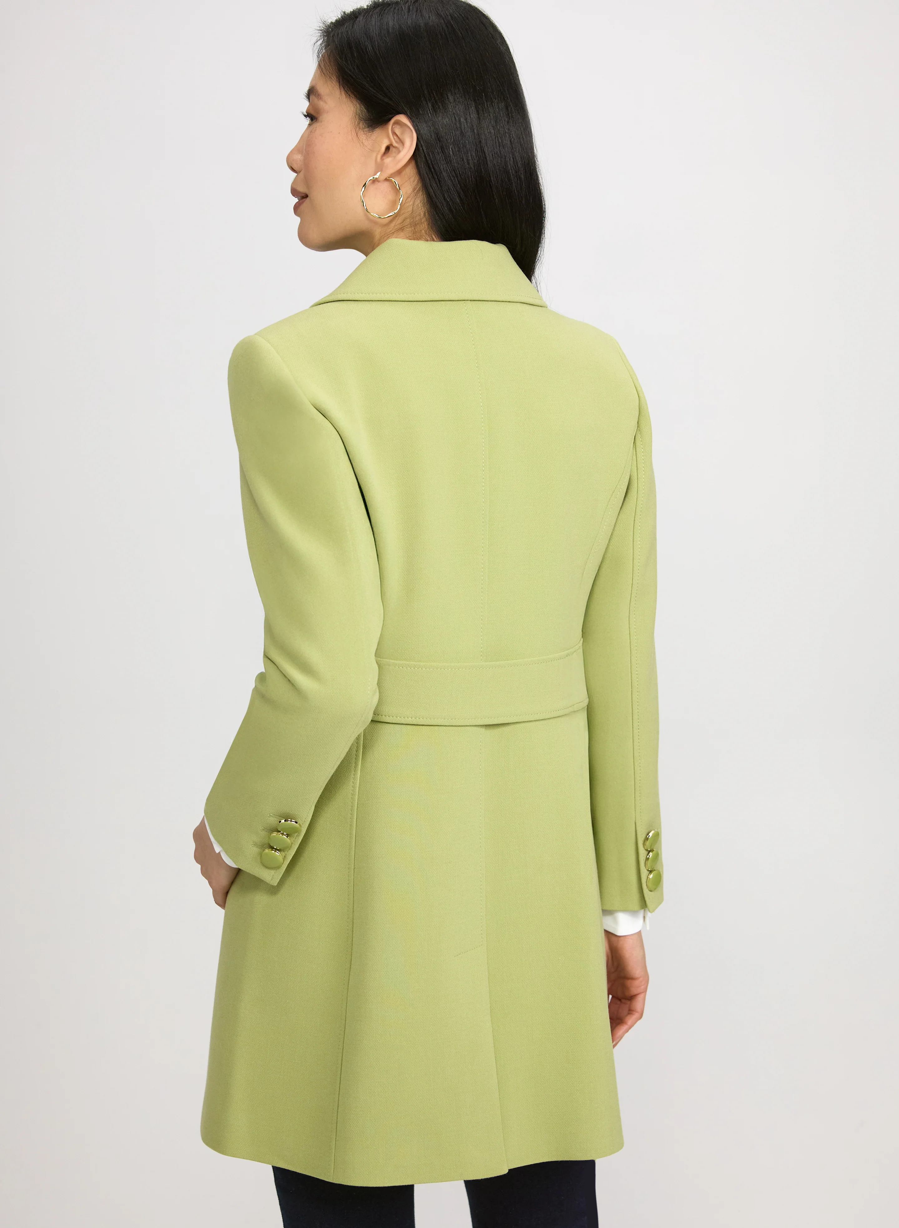 Double Twill Button-Down Coat - Image 4
