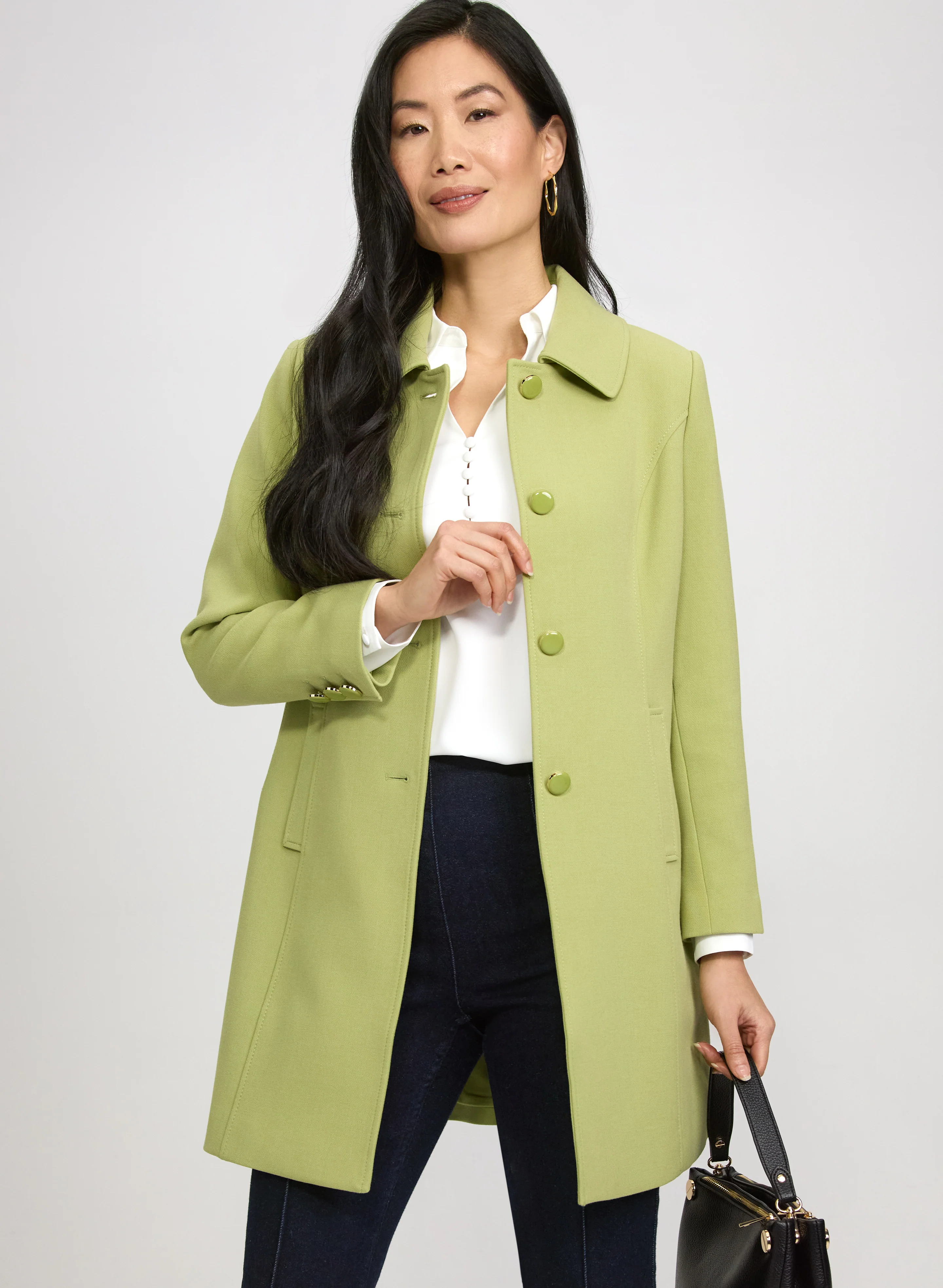 Double Twill Button-Down Coat - Image 7