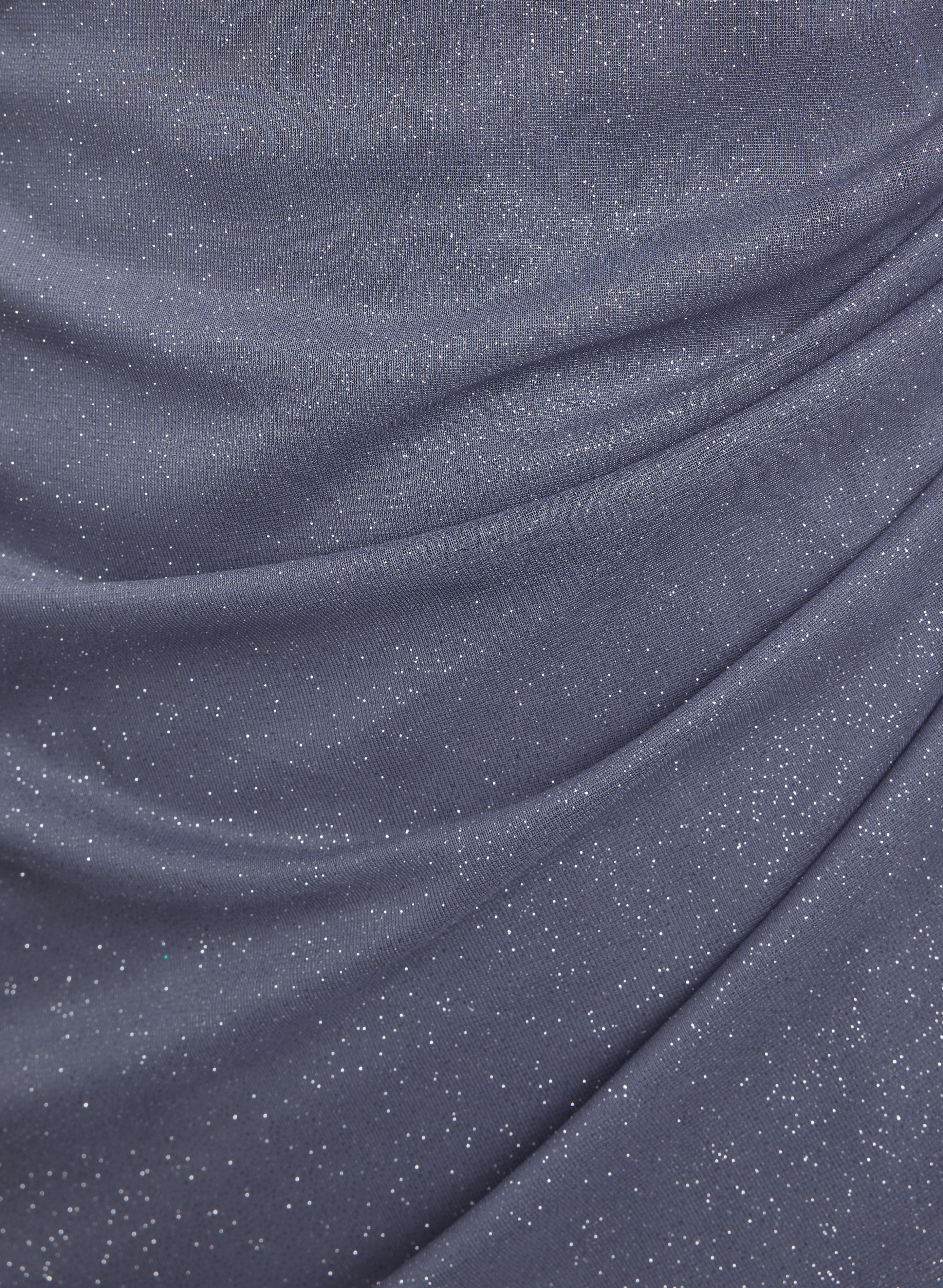 Draped Glitter Dress - Image 7