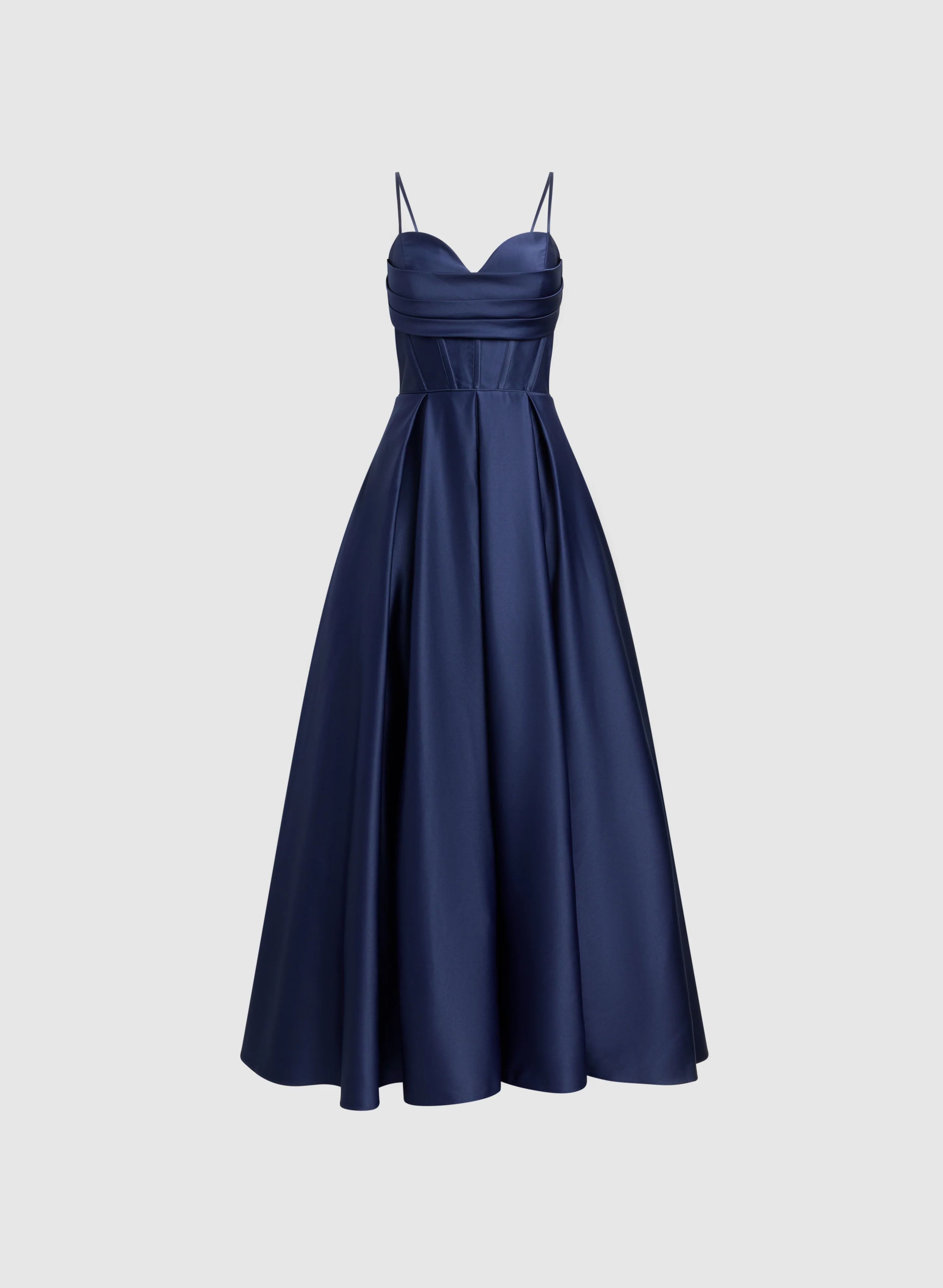 Draped Sweetheart Neck Dress - Image 5