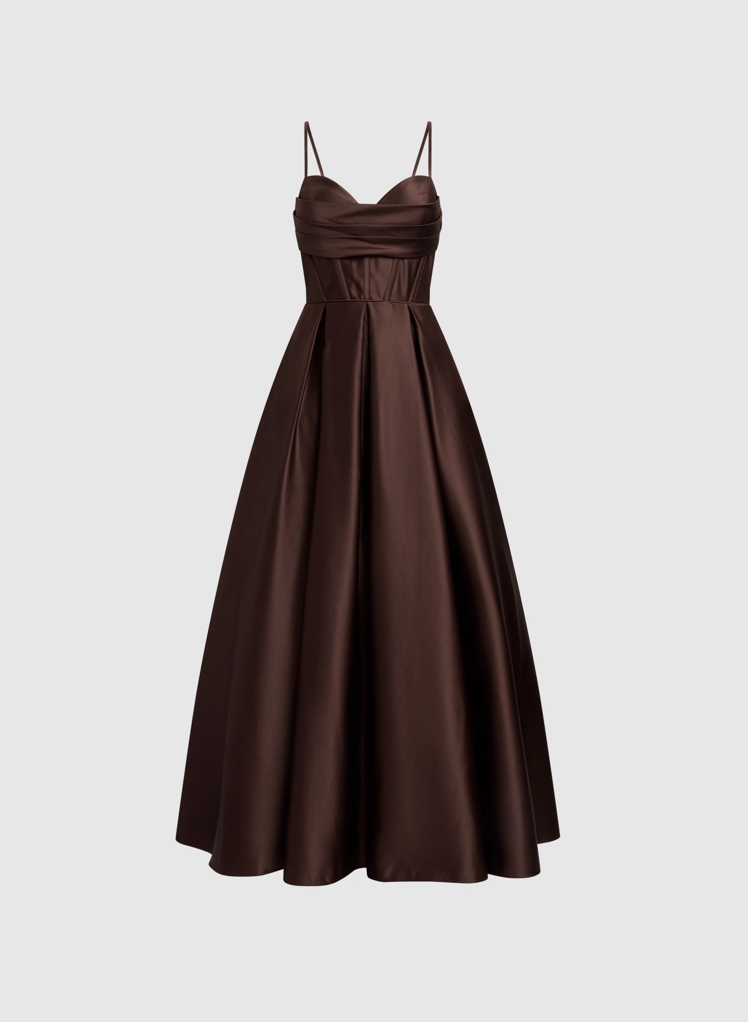 Draped Sweetheart Neck Dress - Image 6