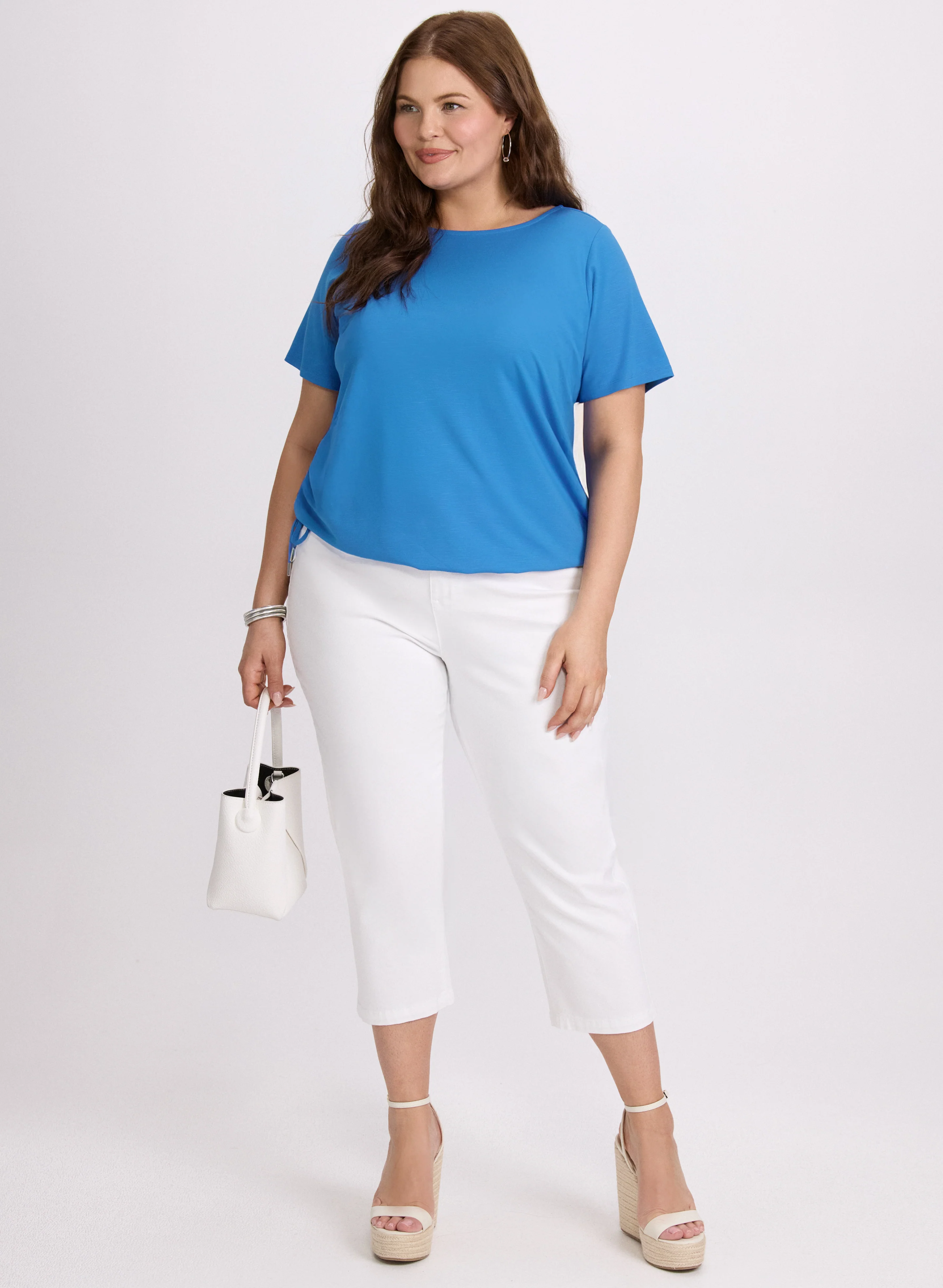 Drawstring Detail T-Shirt - Image 3