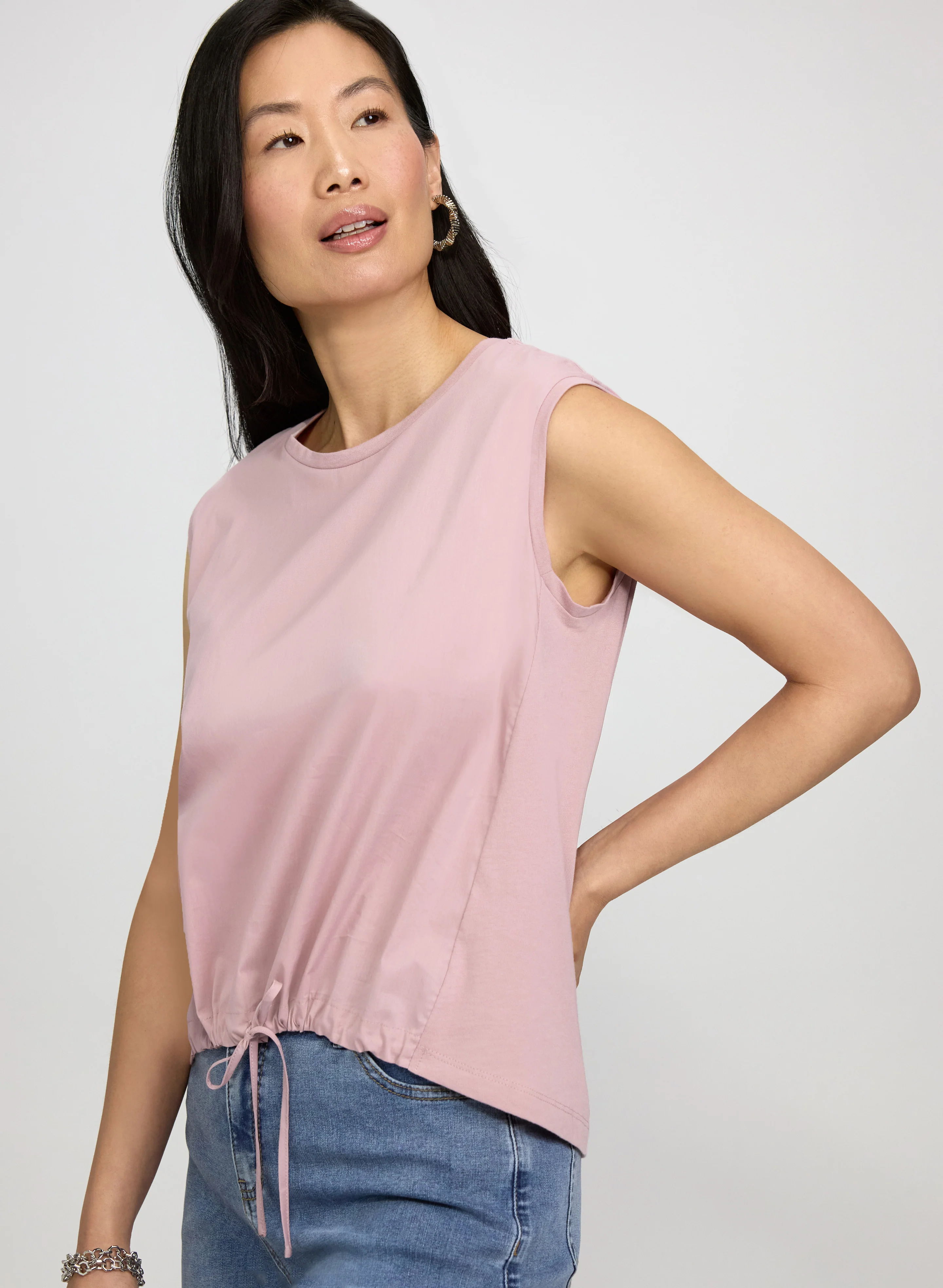 Drawstring Hem Top - Image 2