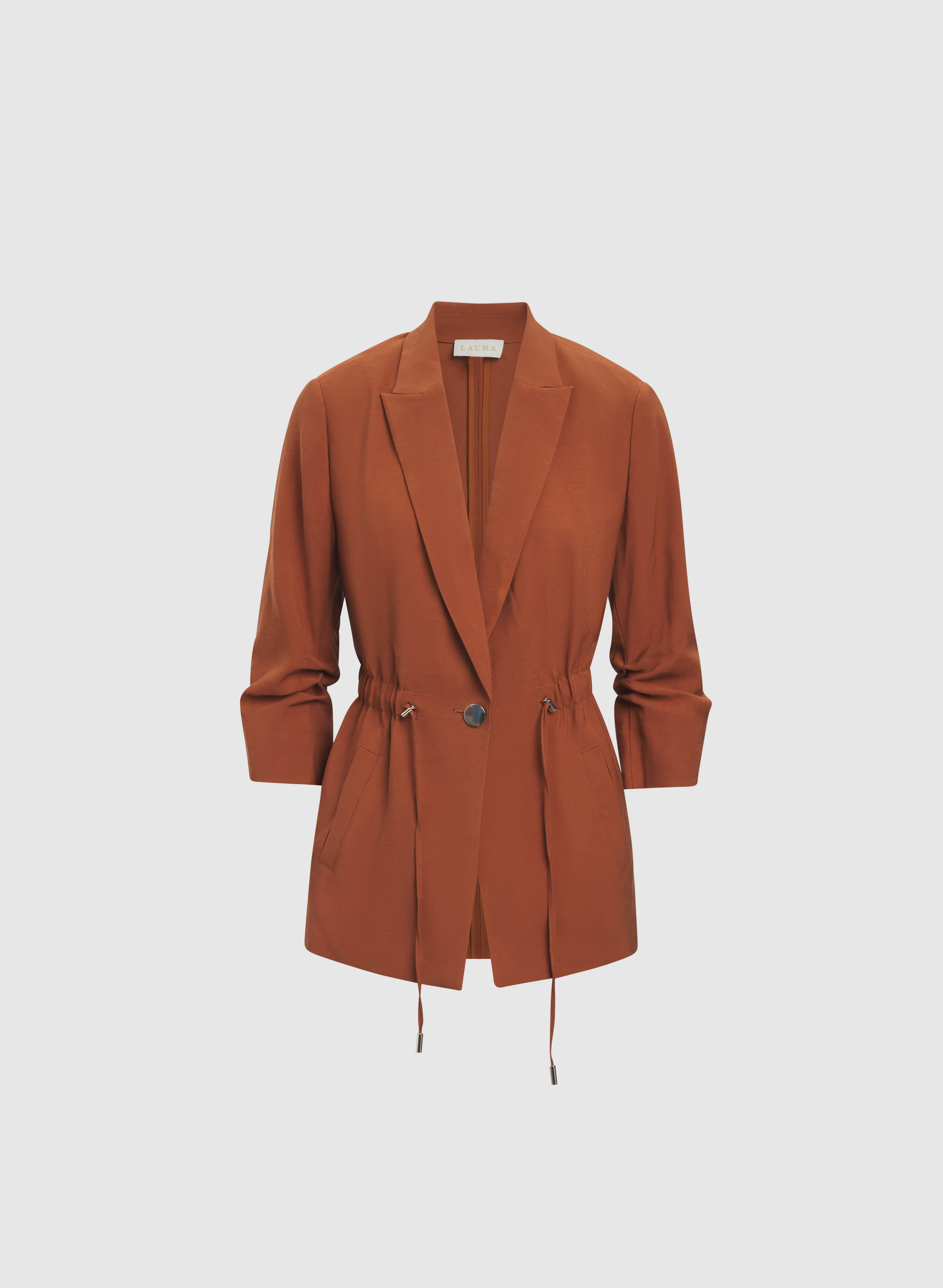 Drawstring Waist Blazer - Image 8