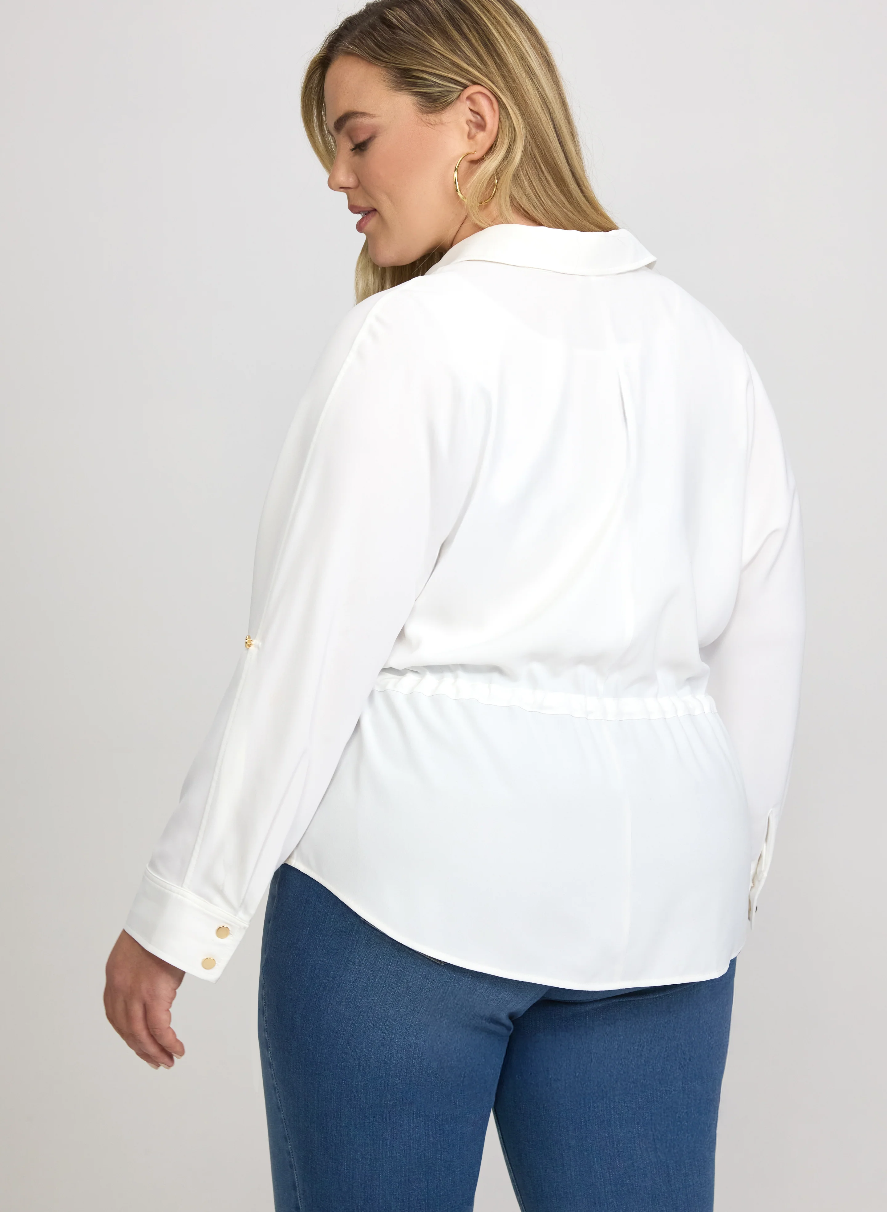 Drawstring Waist Blouse - Image 4