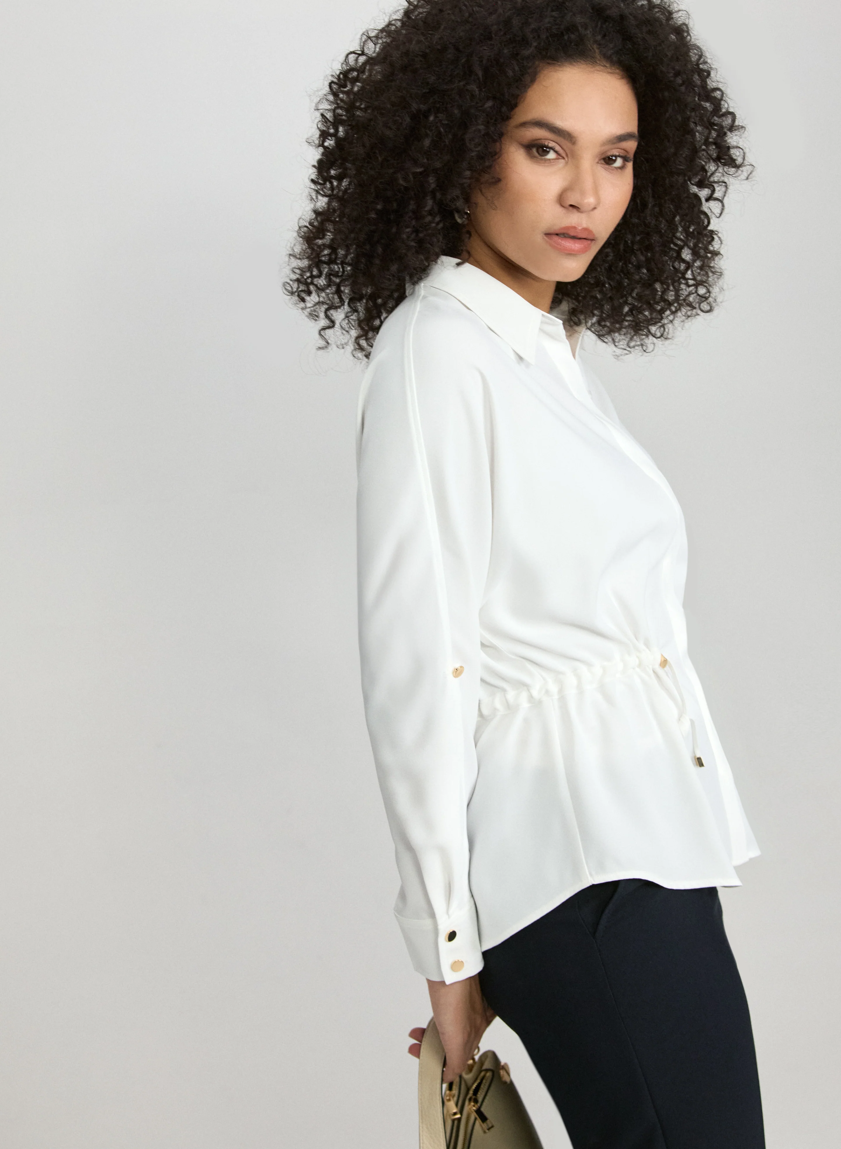 Drawstring Waist Blouse - Image 2