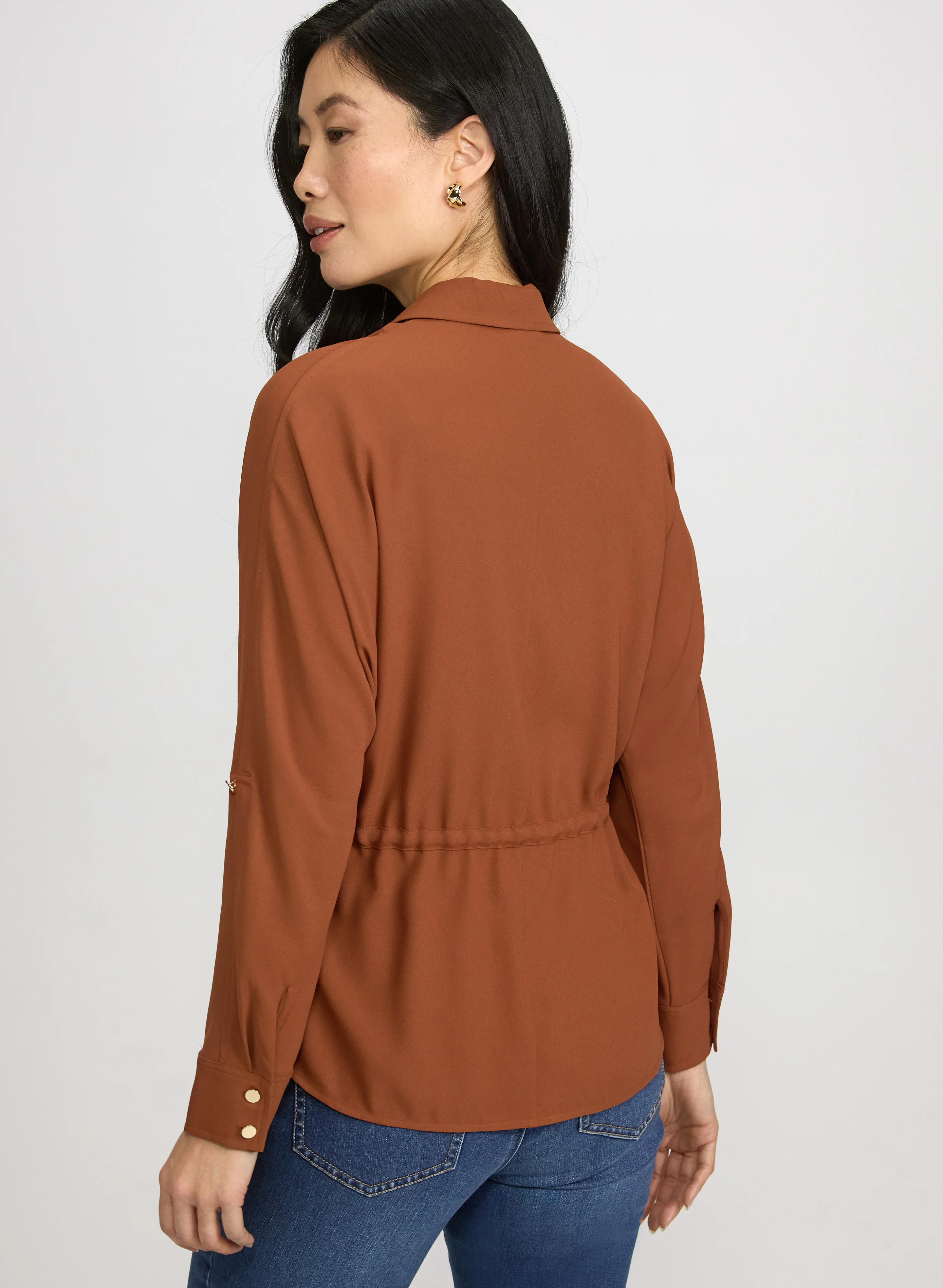 Drawstring Waist Blouse - Image 4