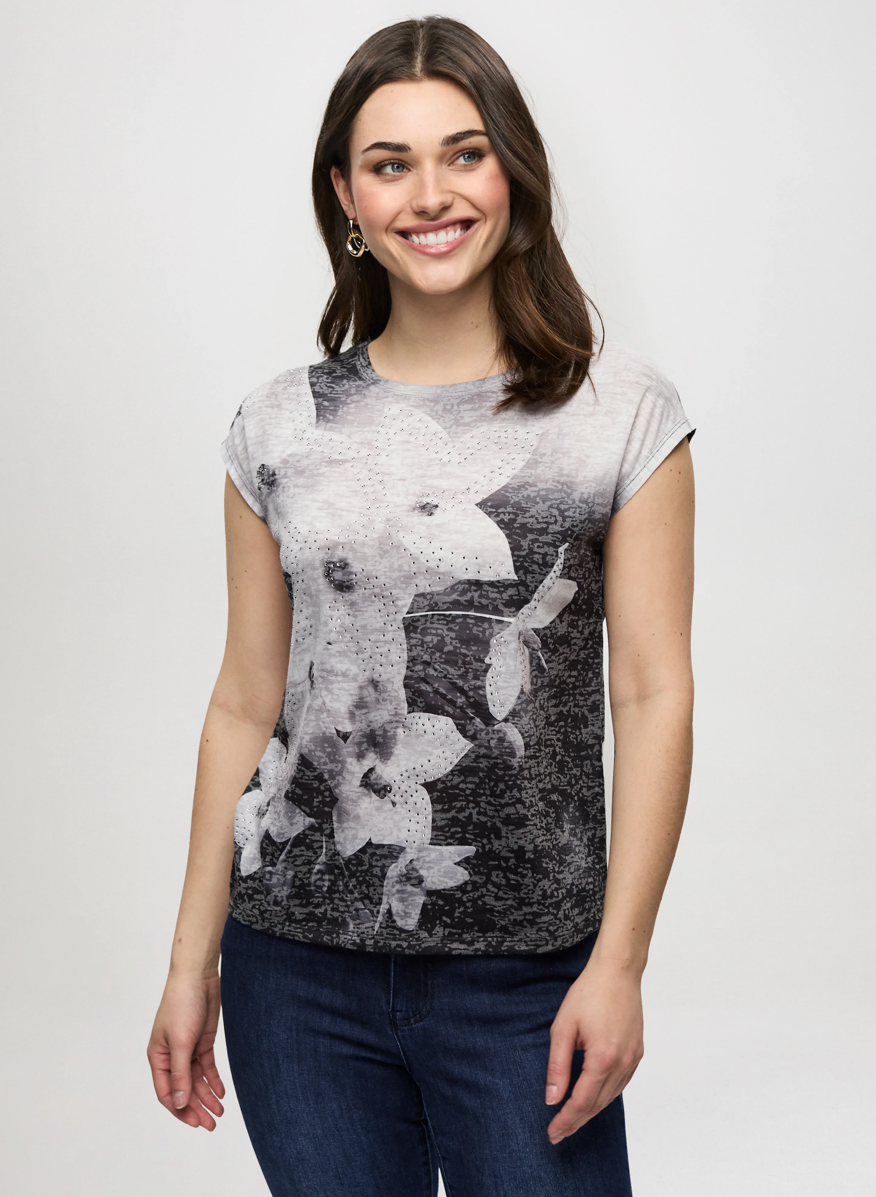 Drop-Shoulder Printed Tee - Image 5