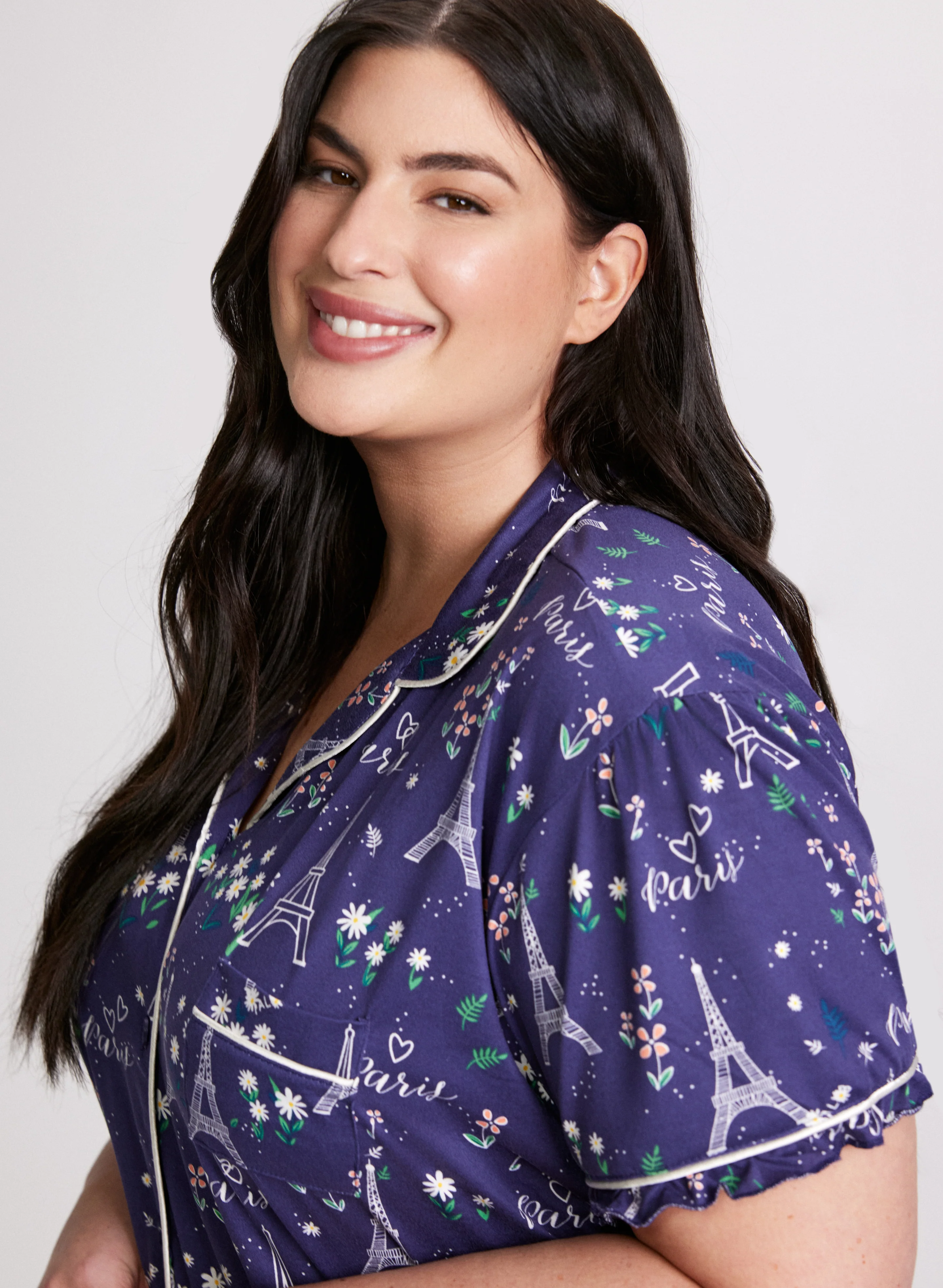 Eiffel Tower Print Pyjama Set - Image 4