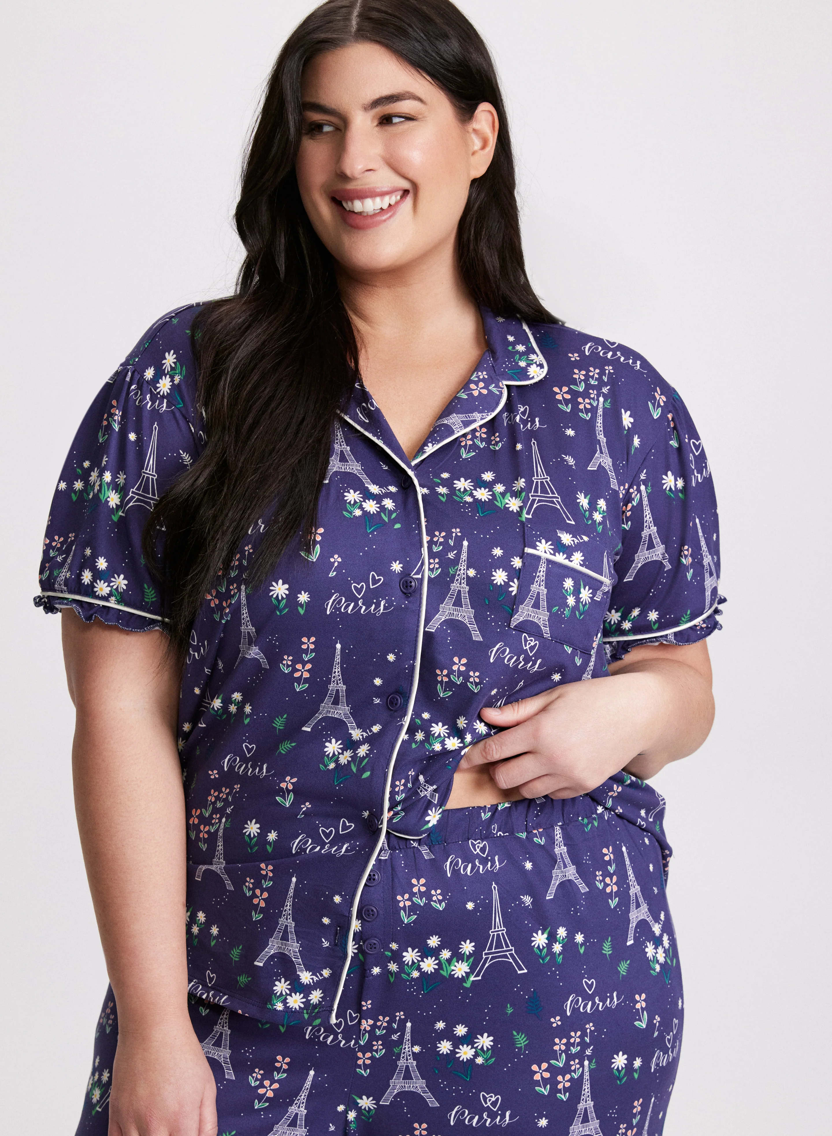 Eiffel Tower Print Pyjama Set - Image 5