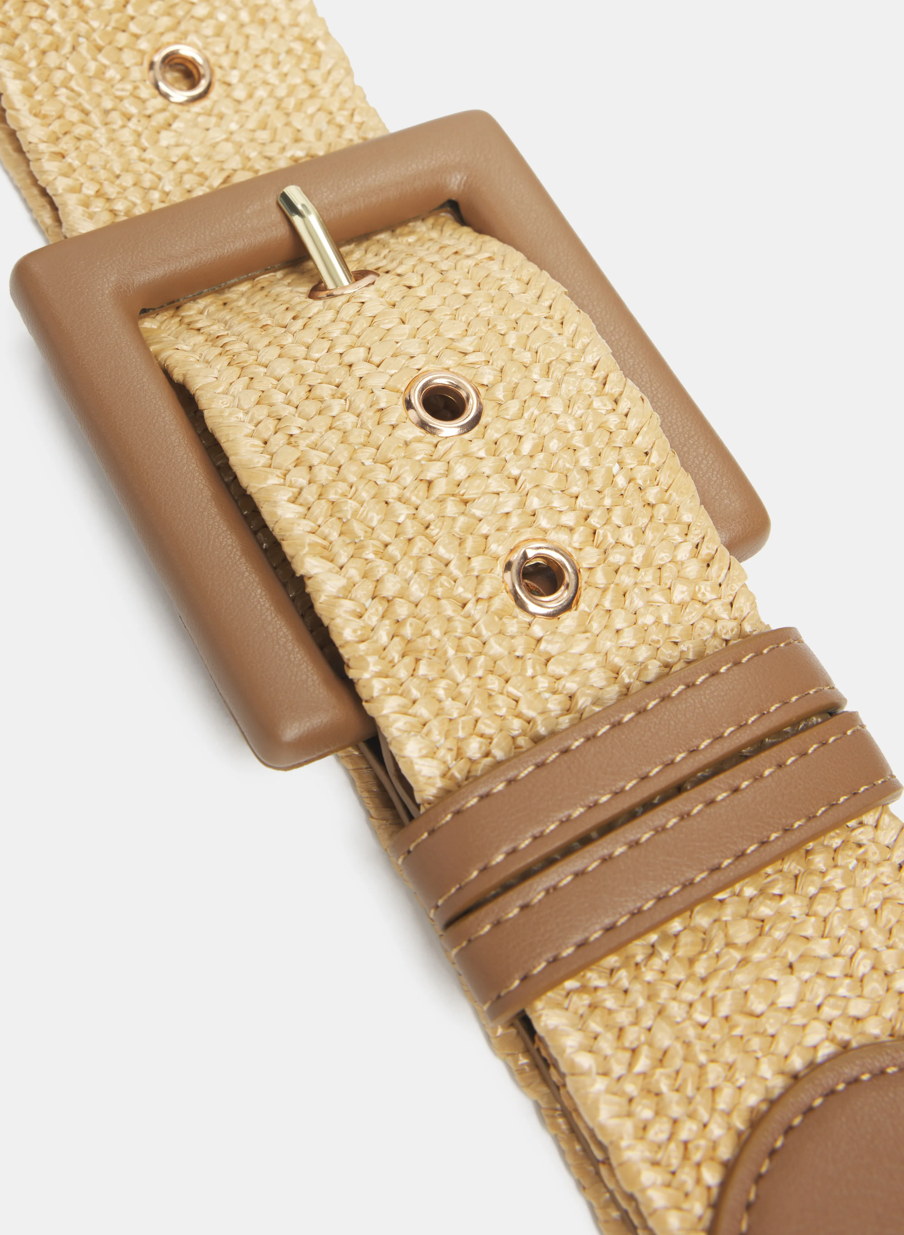 Elastic Raffia Belt - Image 2