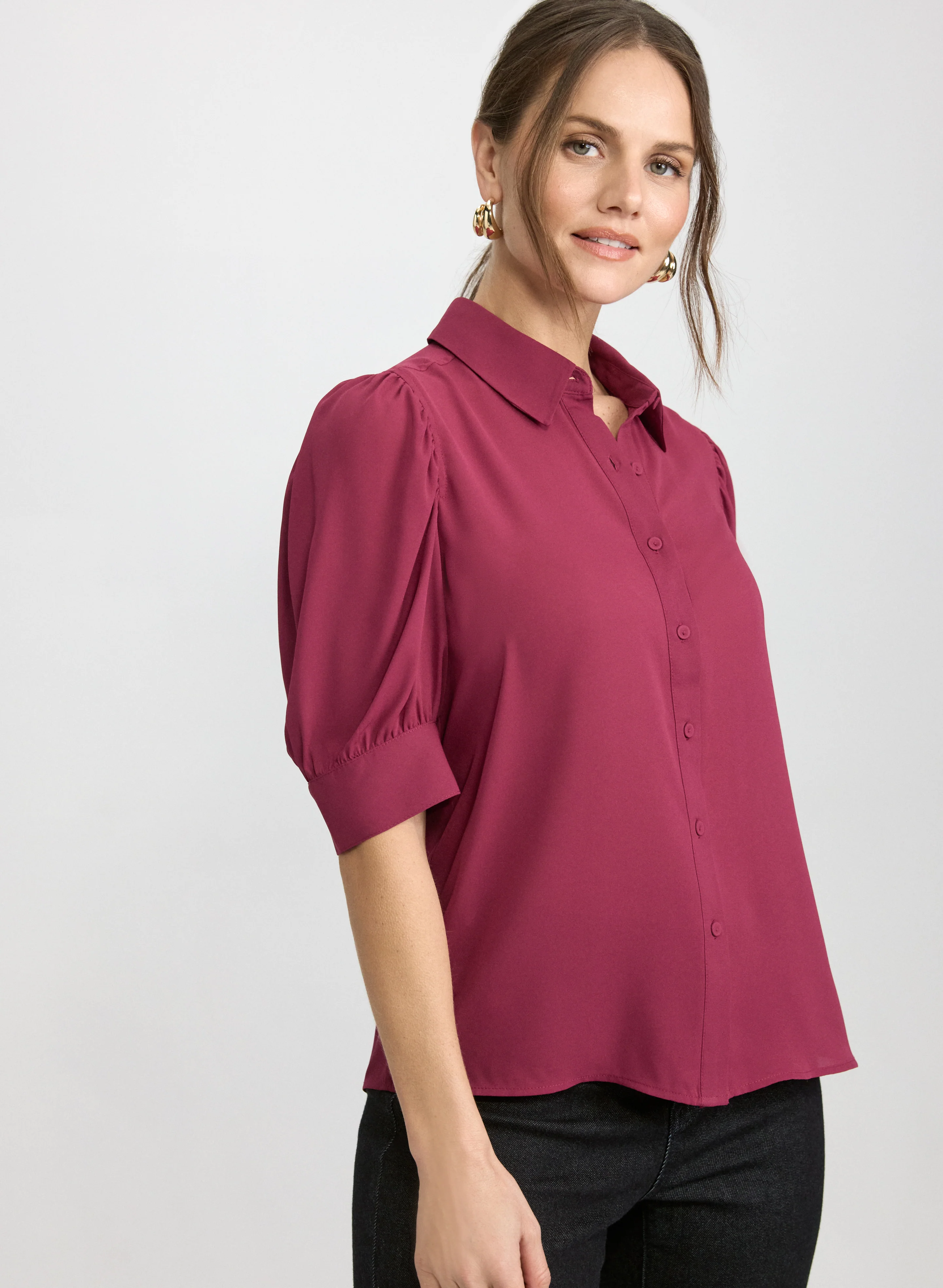 Elbow Sleeve Blouse - Image 2