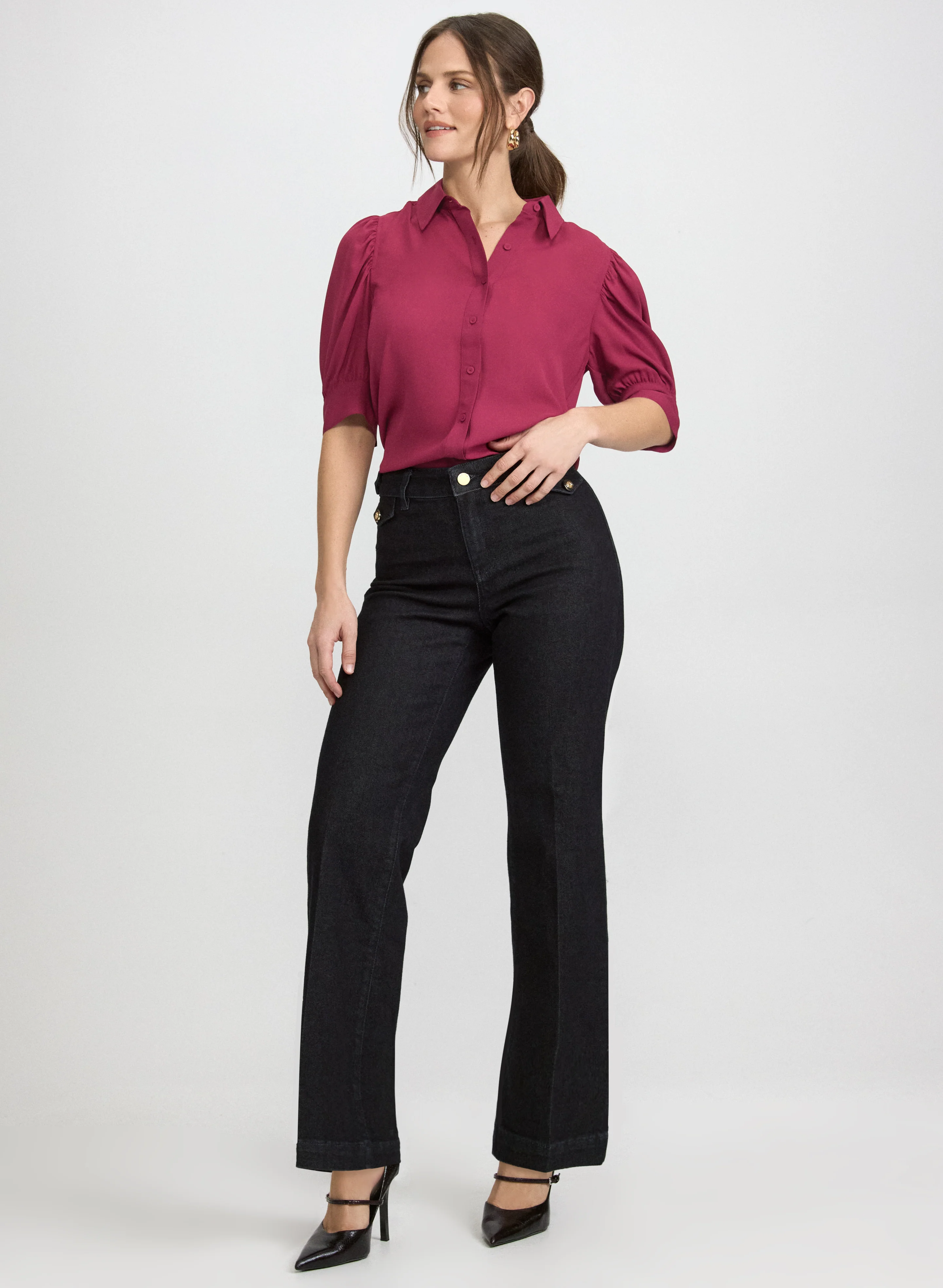 Elbow Sleeve Blouse - Image 3