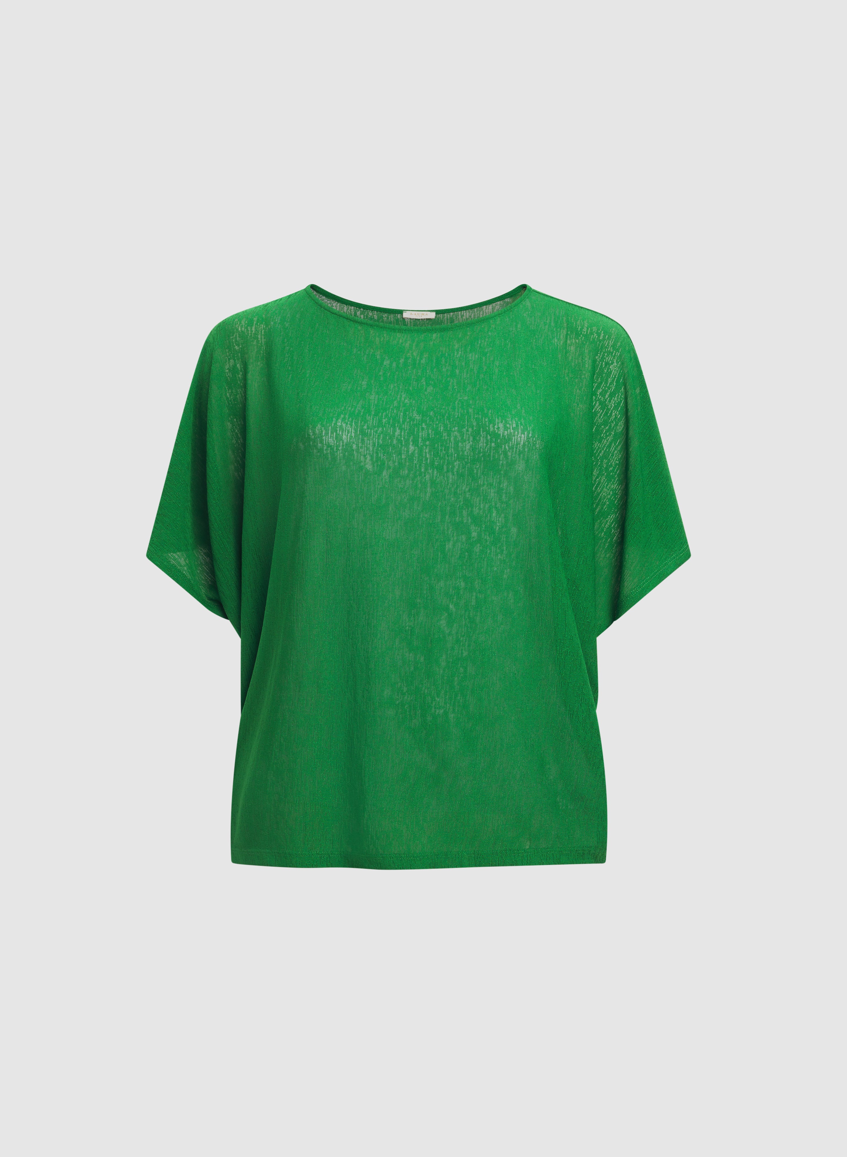 Elbow Sleeve Boat Neck Top - Image 6