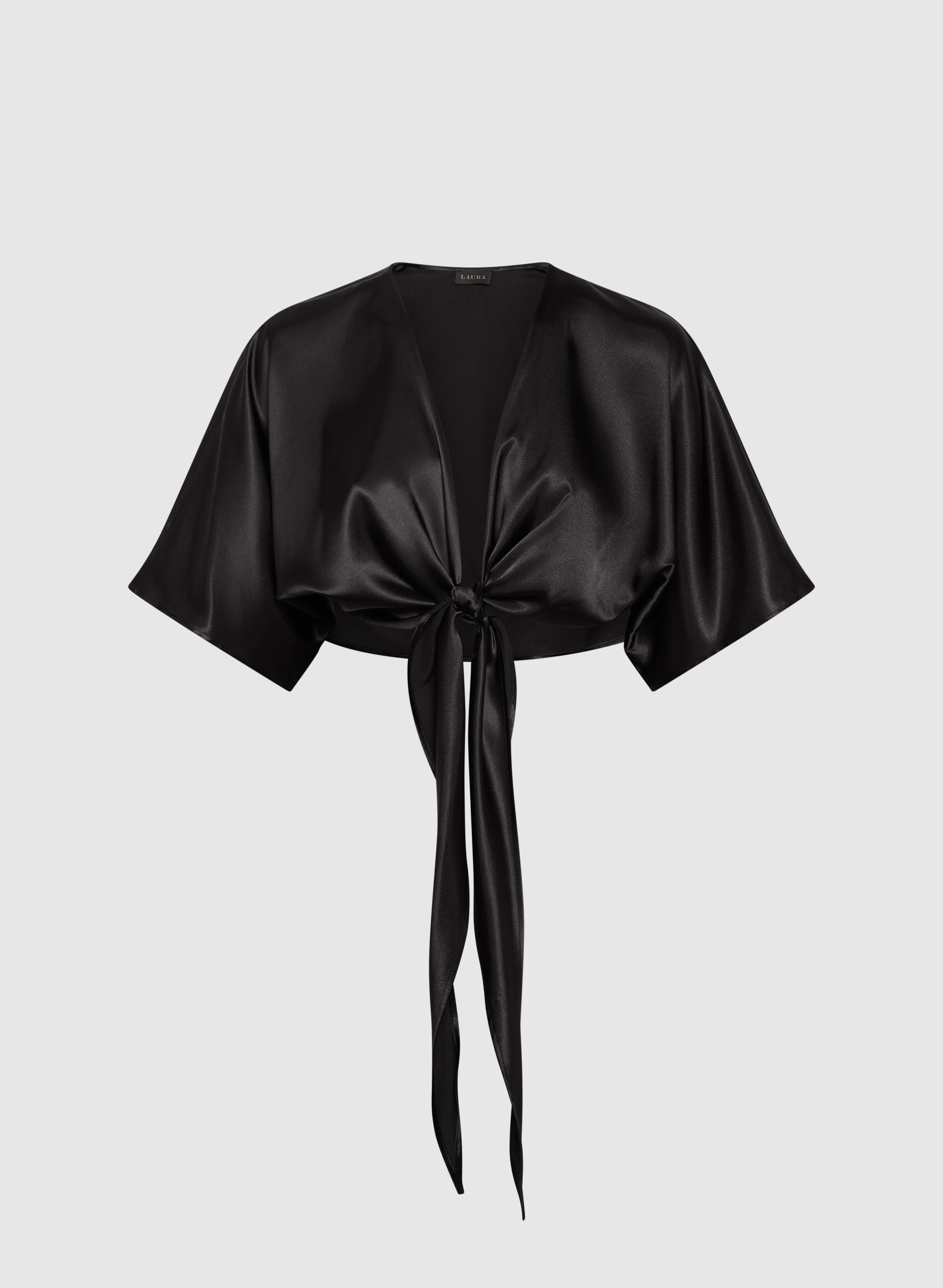 Tie-Front Satin Bolero - Image 5
