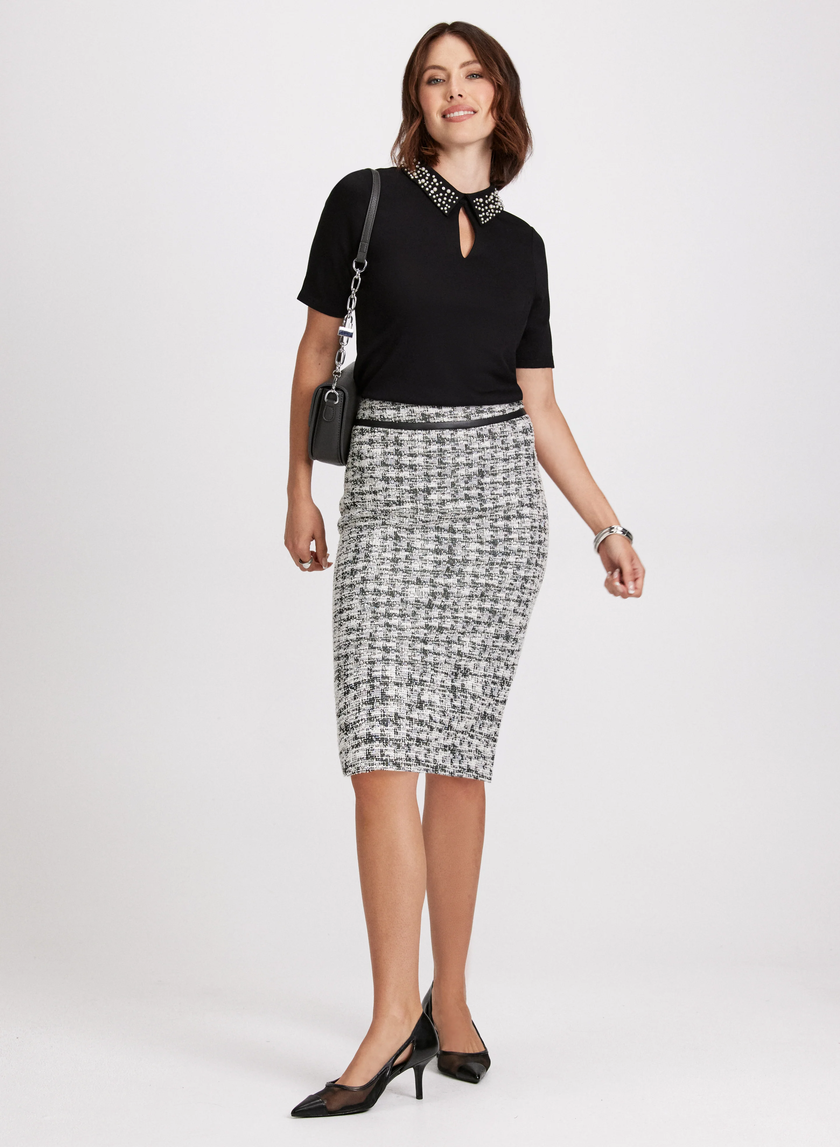 Embellished Collar Top - Image 2