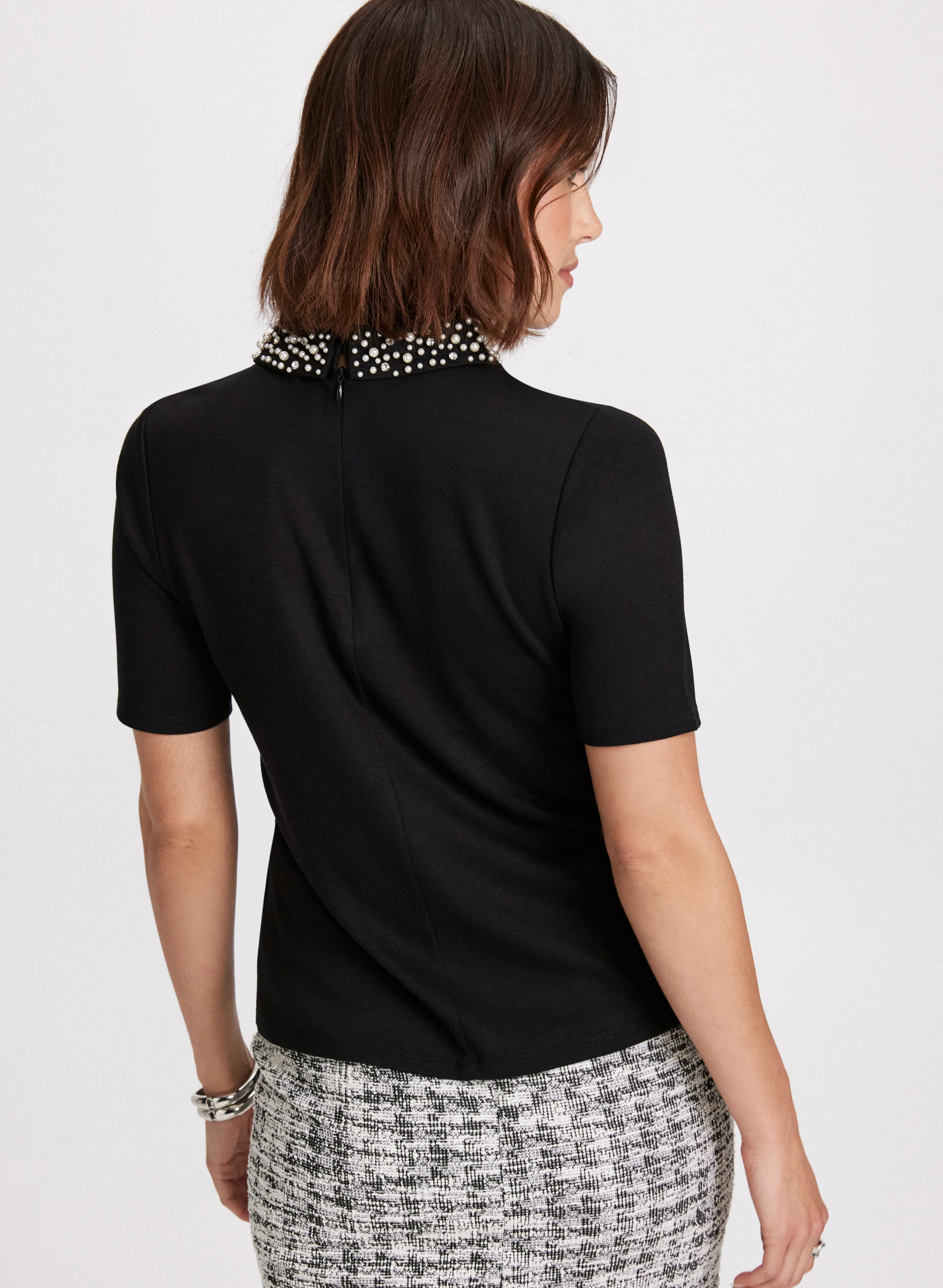 Embellished Collar Top - Image 4