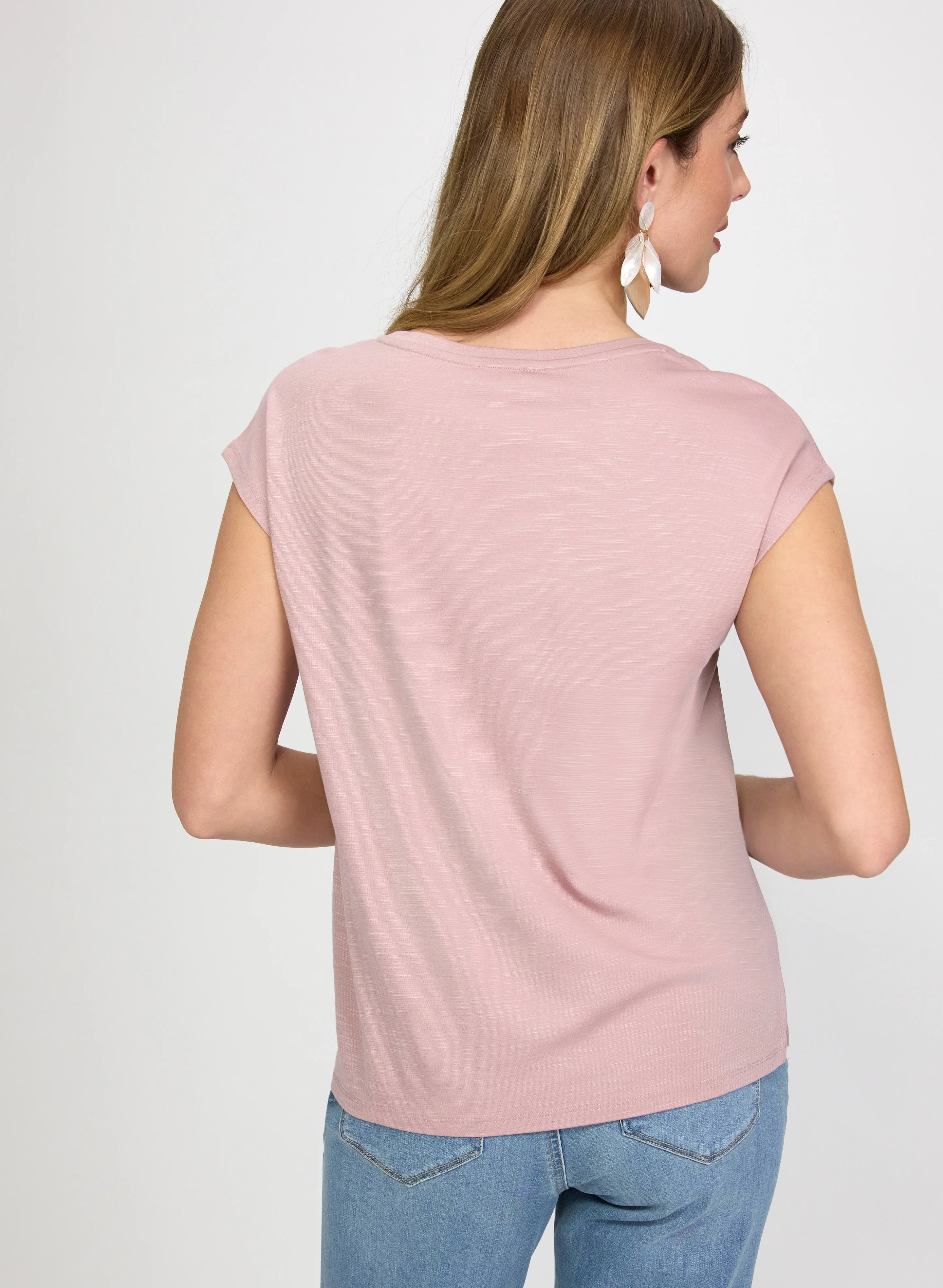 Embellished Drop Shoulder T-Shirt - Image 4