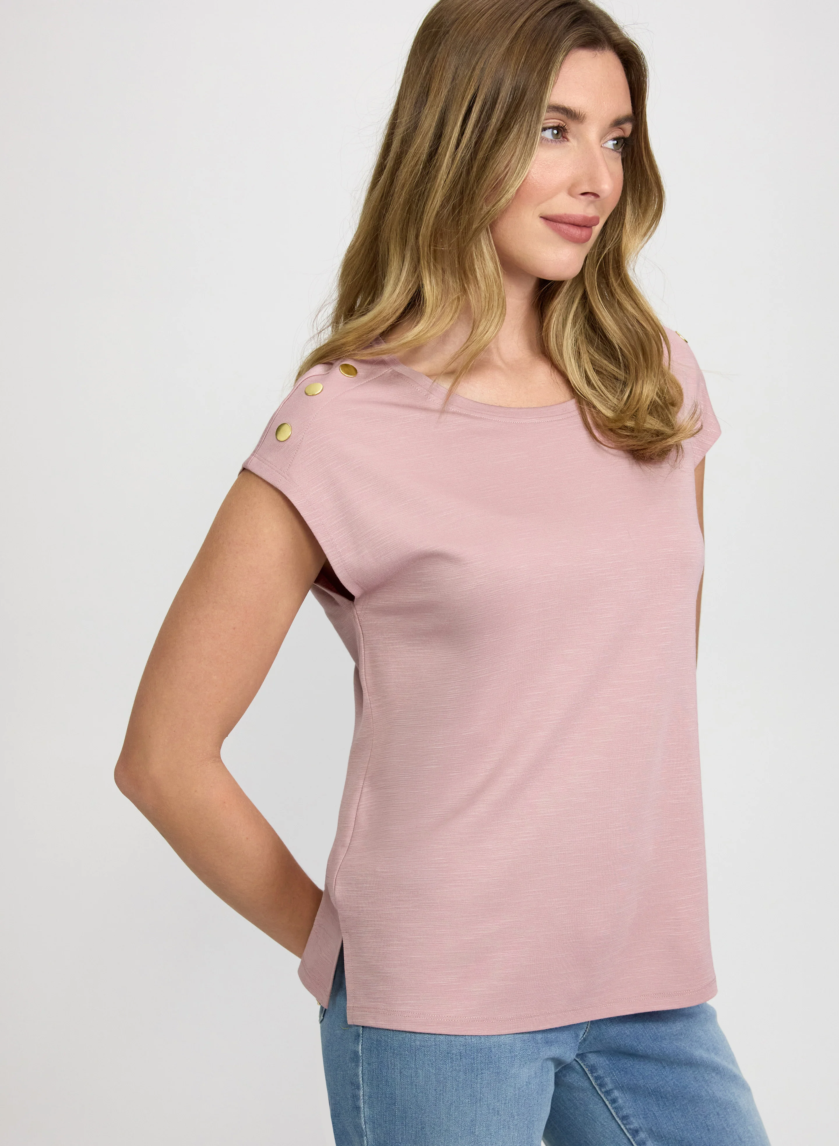 Embellished Drop Shoulder T-Shirt - Image 5