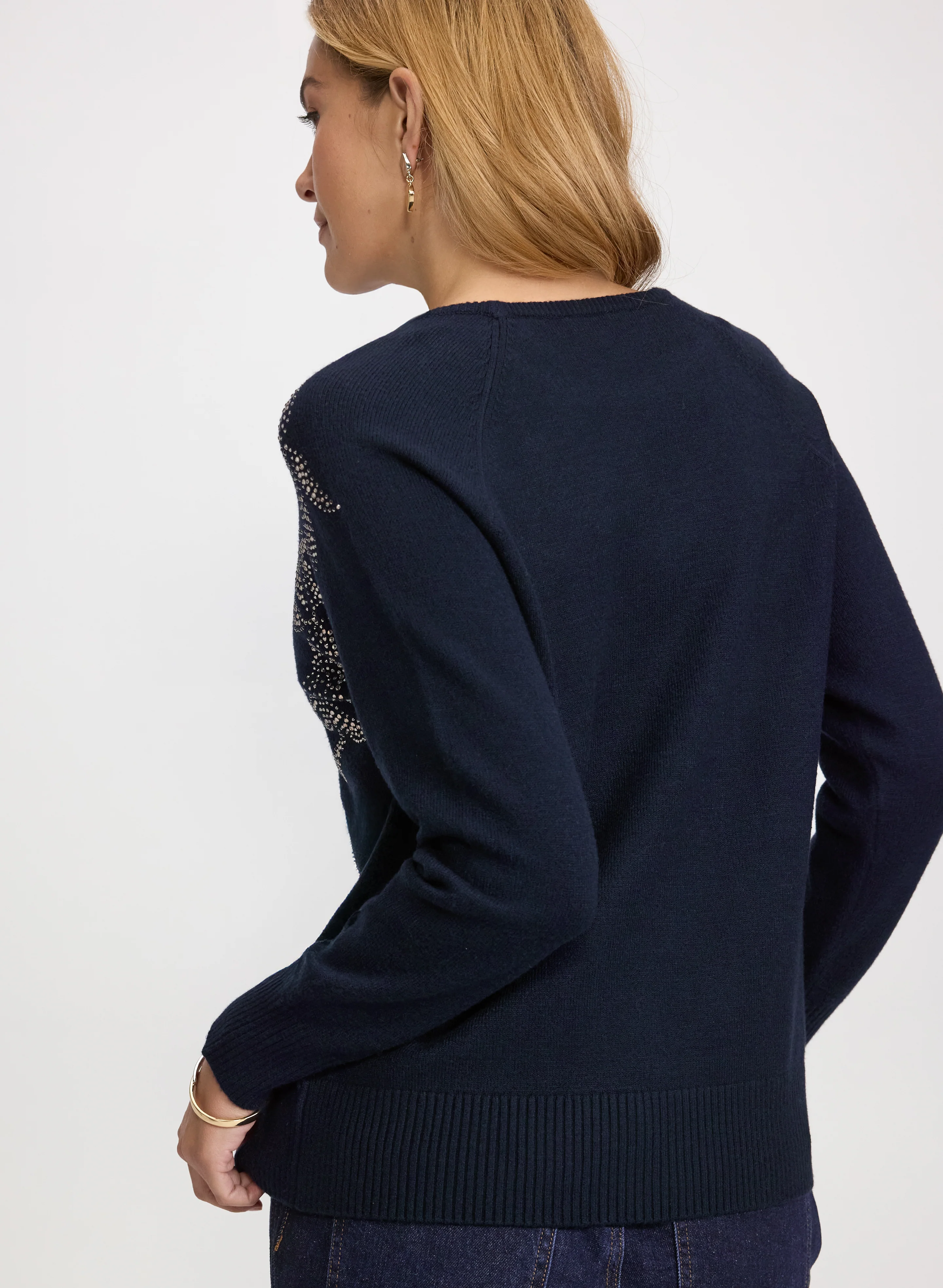Embellished Floral Sweater - Image 4