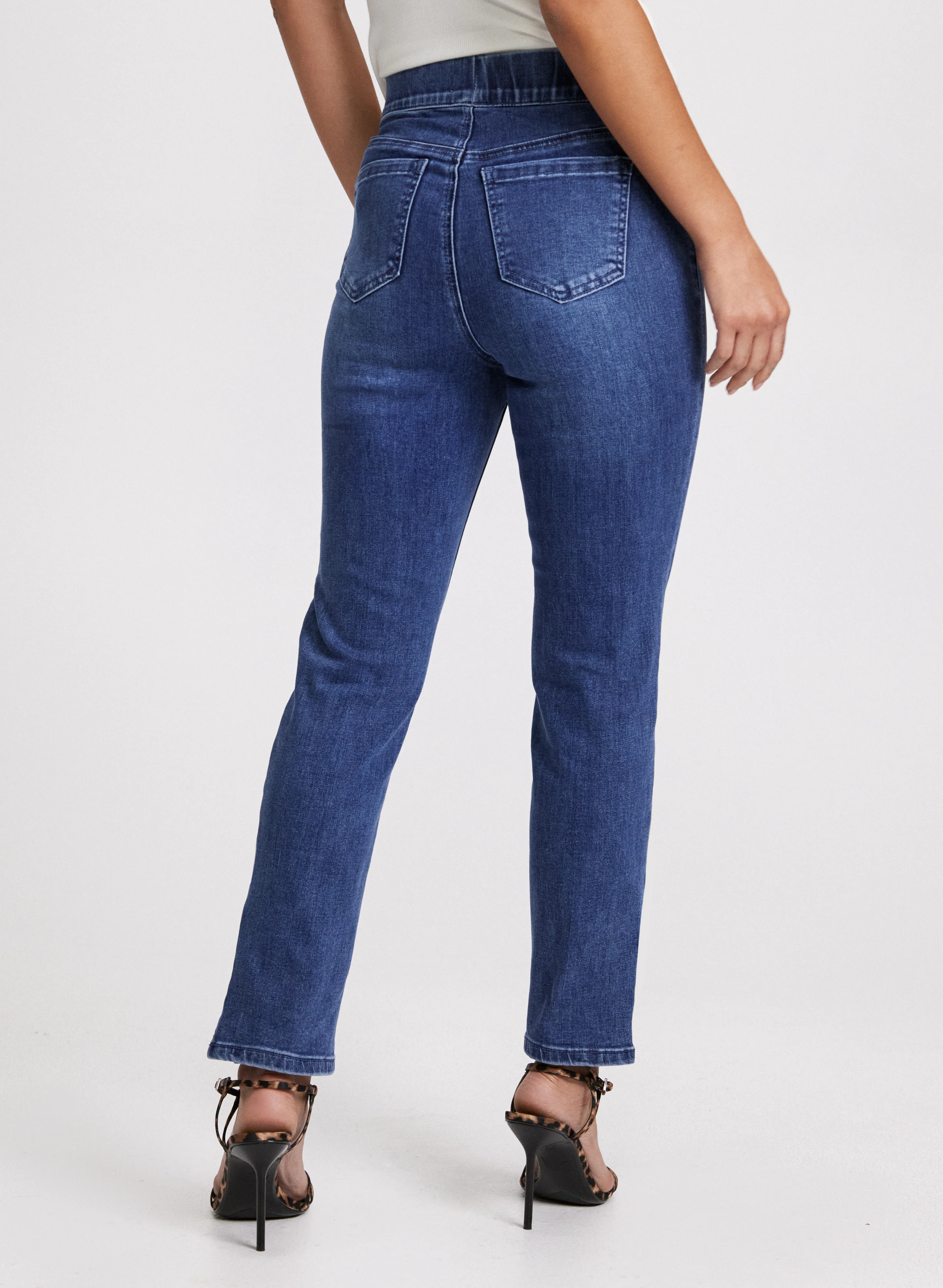 Embellished Hem Slit Jeans - Image 4