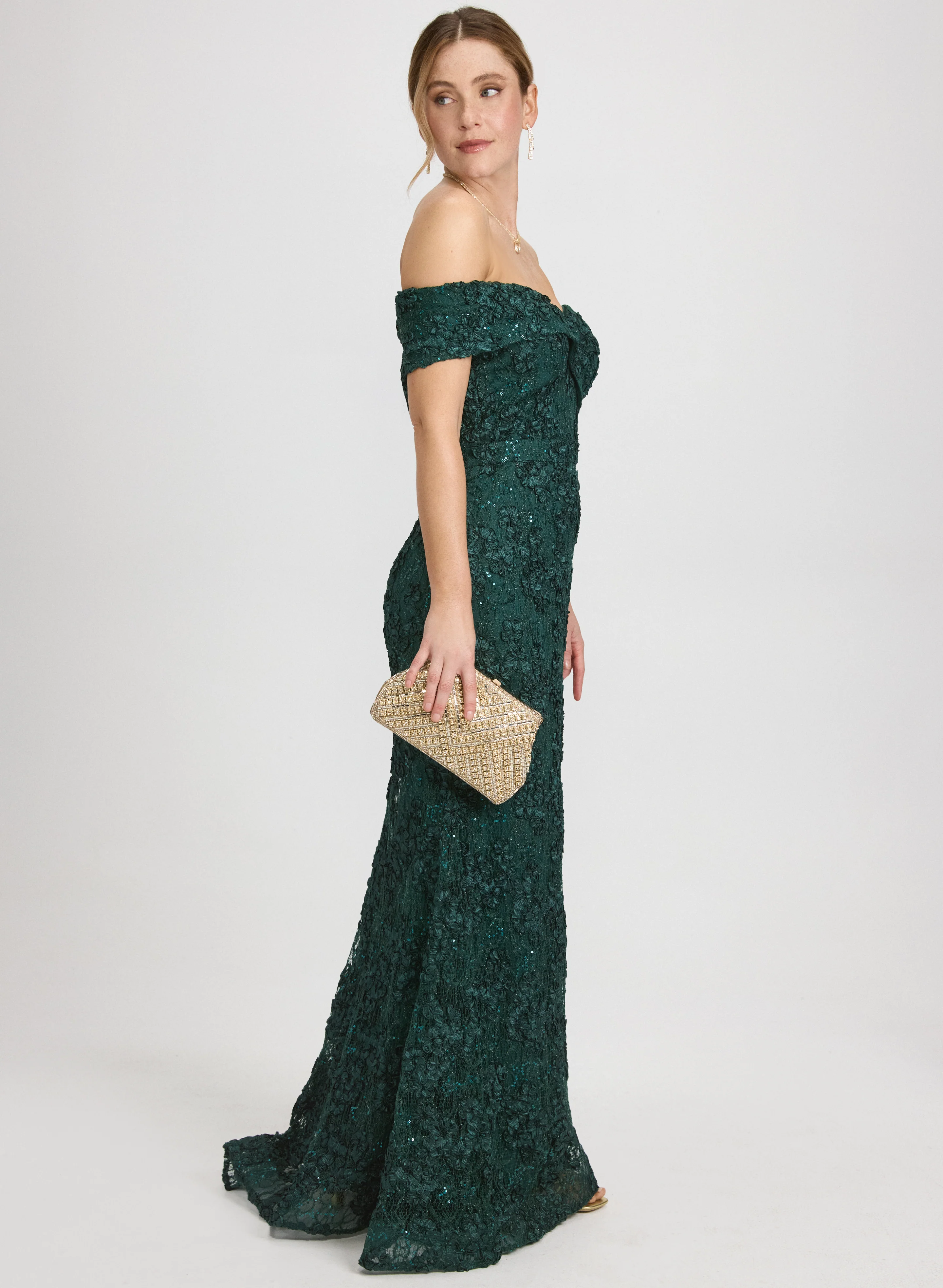 Embellished Lace Dress - Image 3