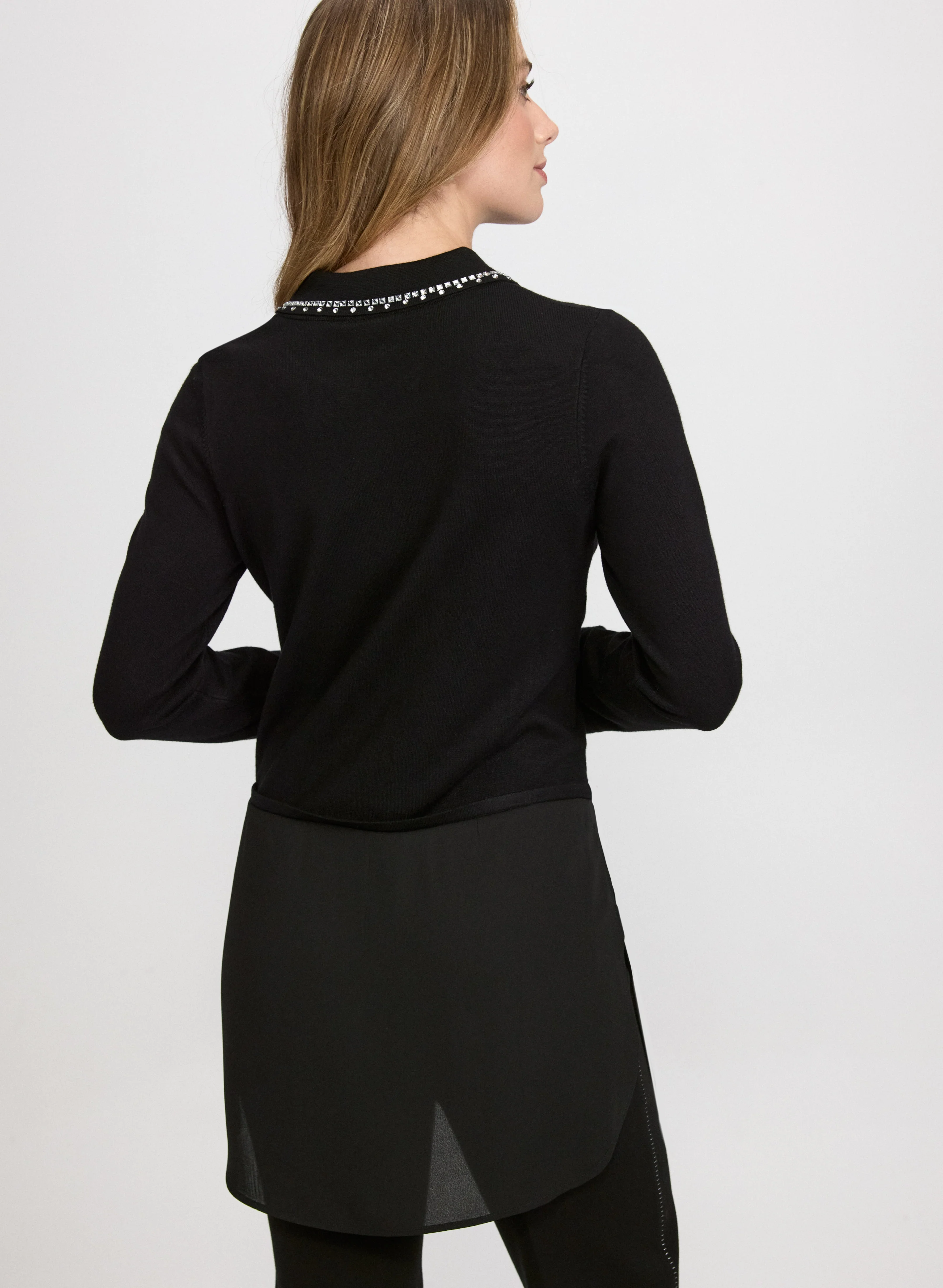 Embellished Layered Sweater - Image 2