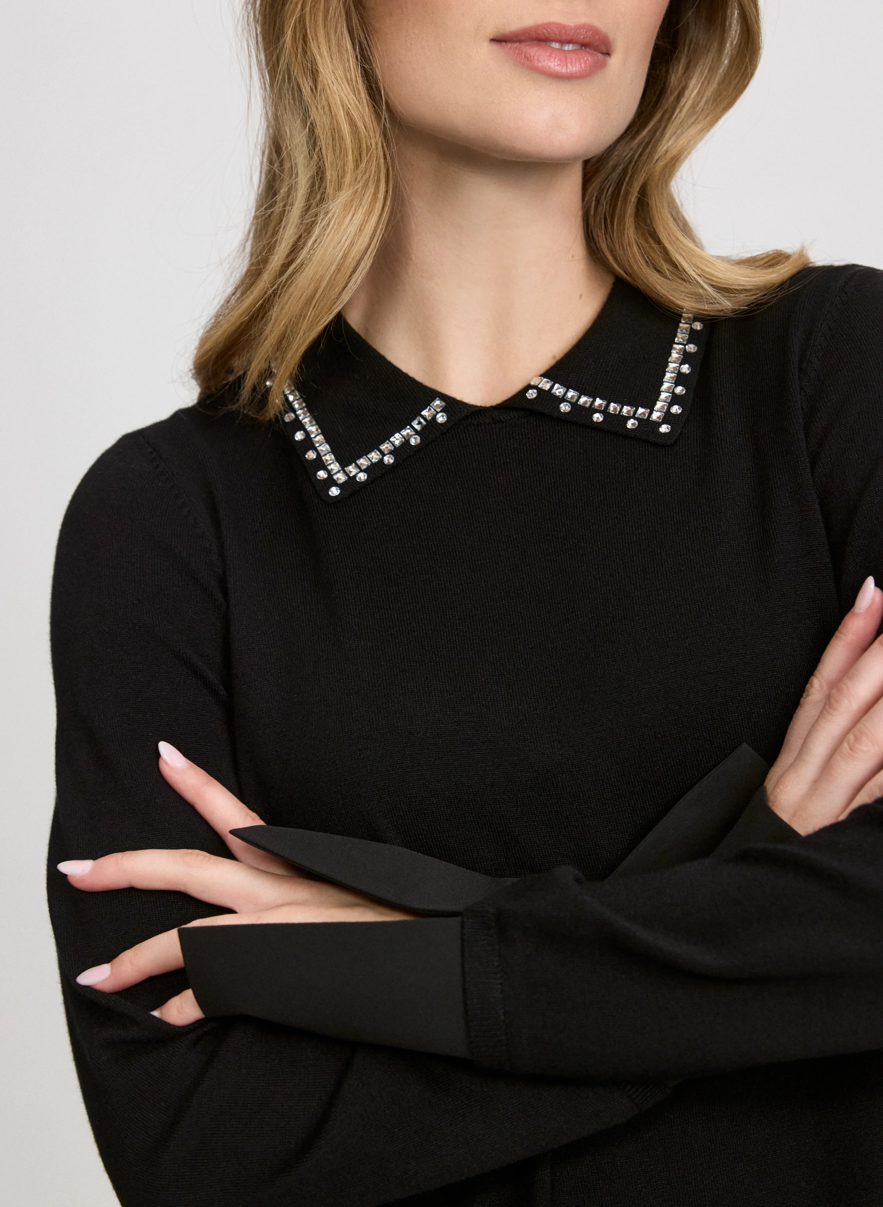 Embellished Layered Sweater - Image 4