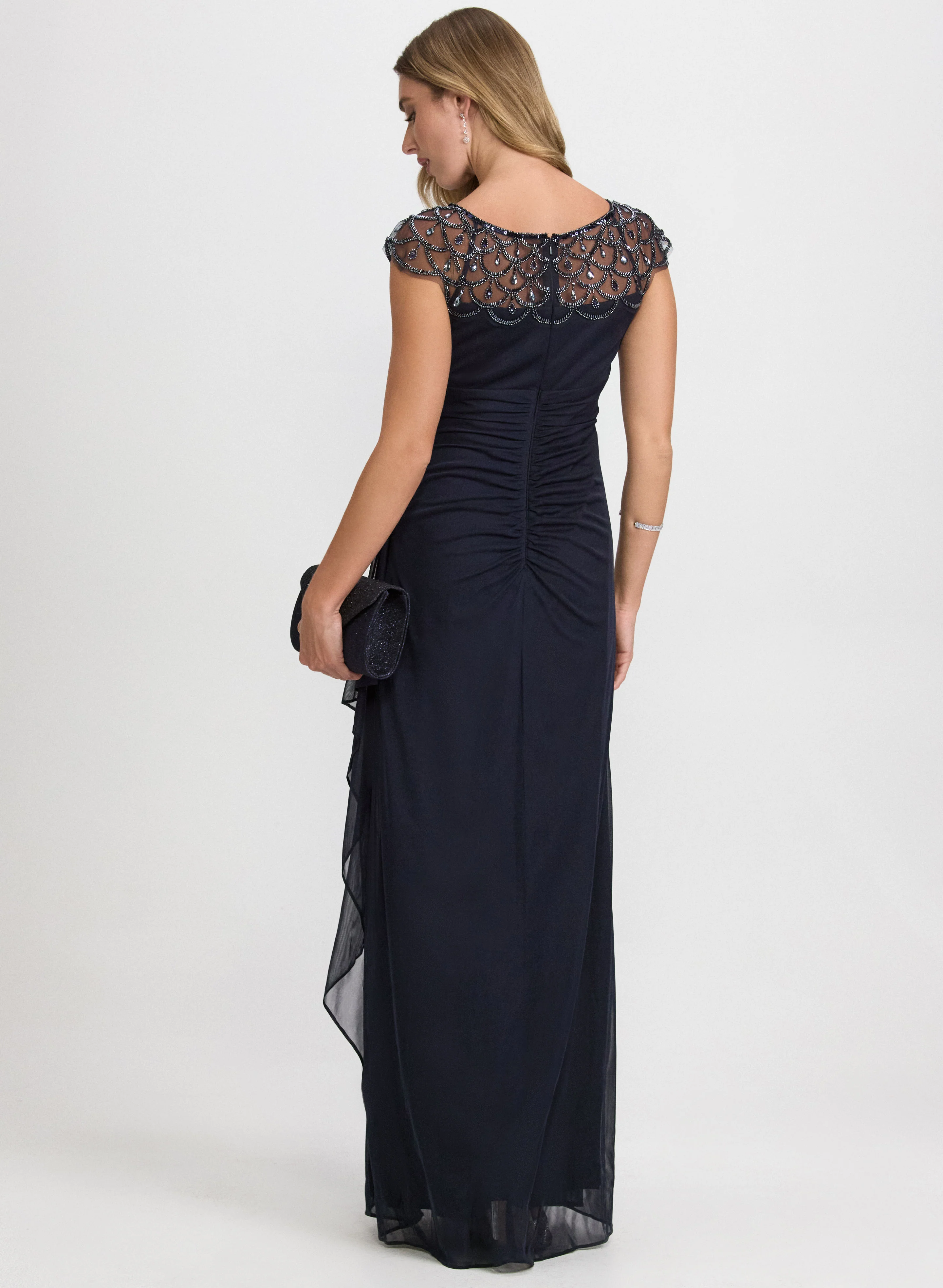 Embellished Mesh Dress - Image 3