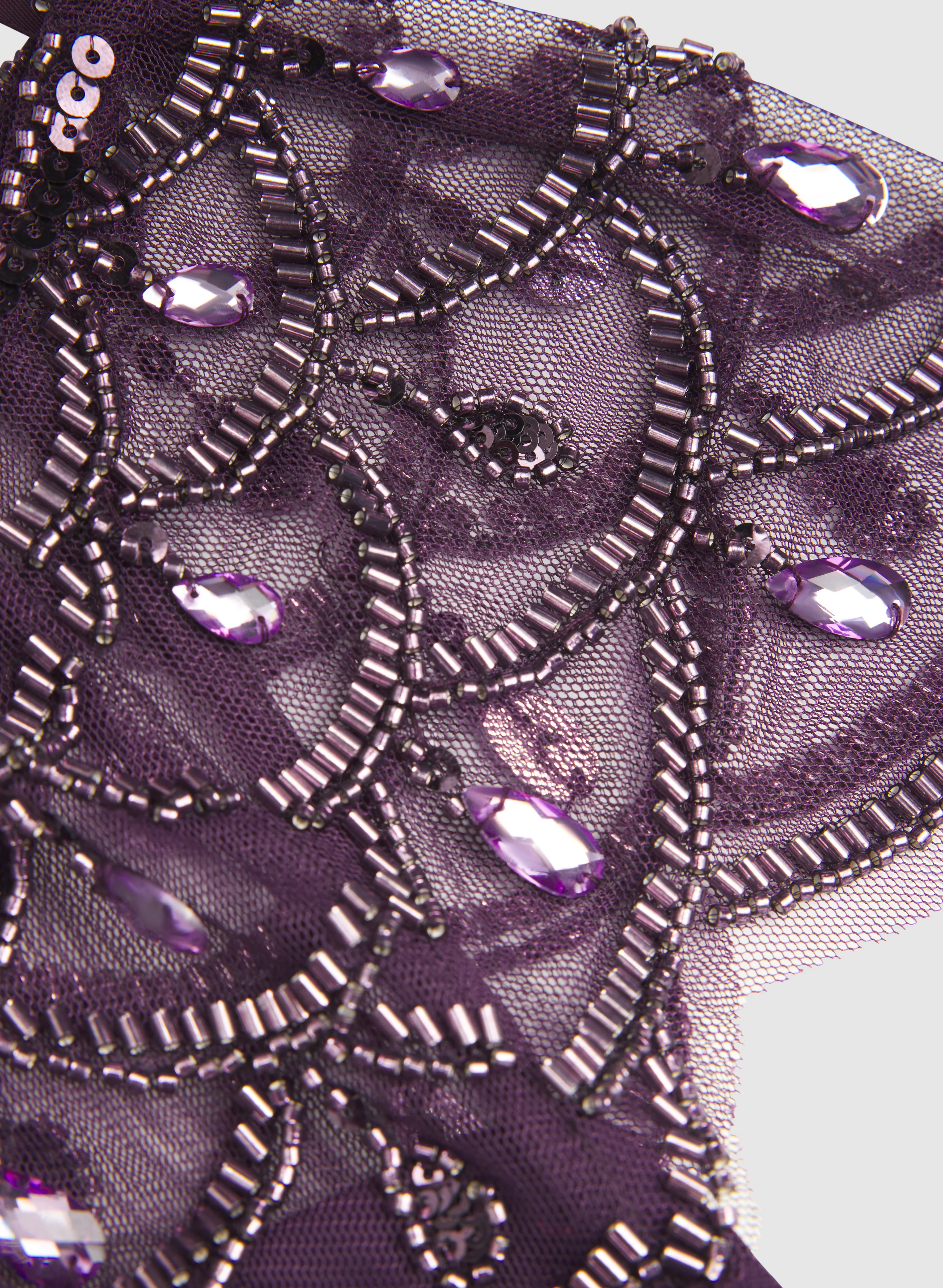 Embellished Mesh Dress - Image 7